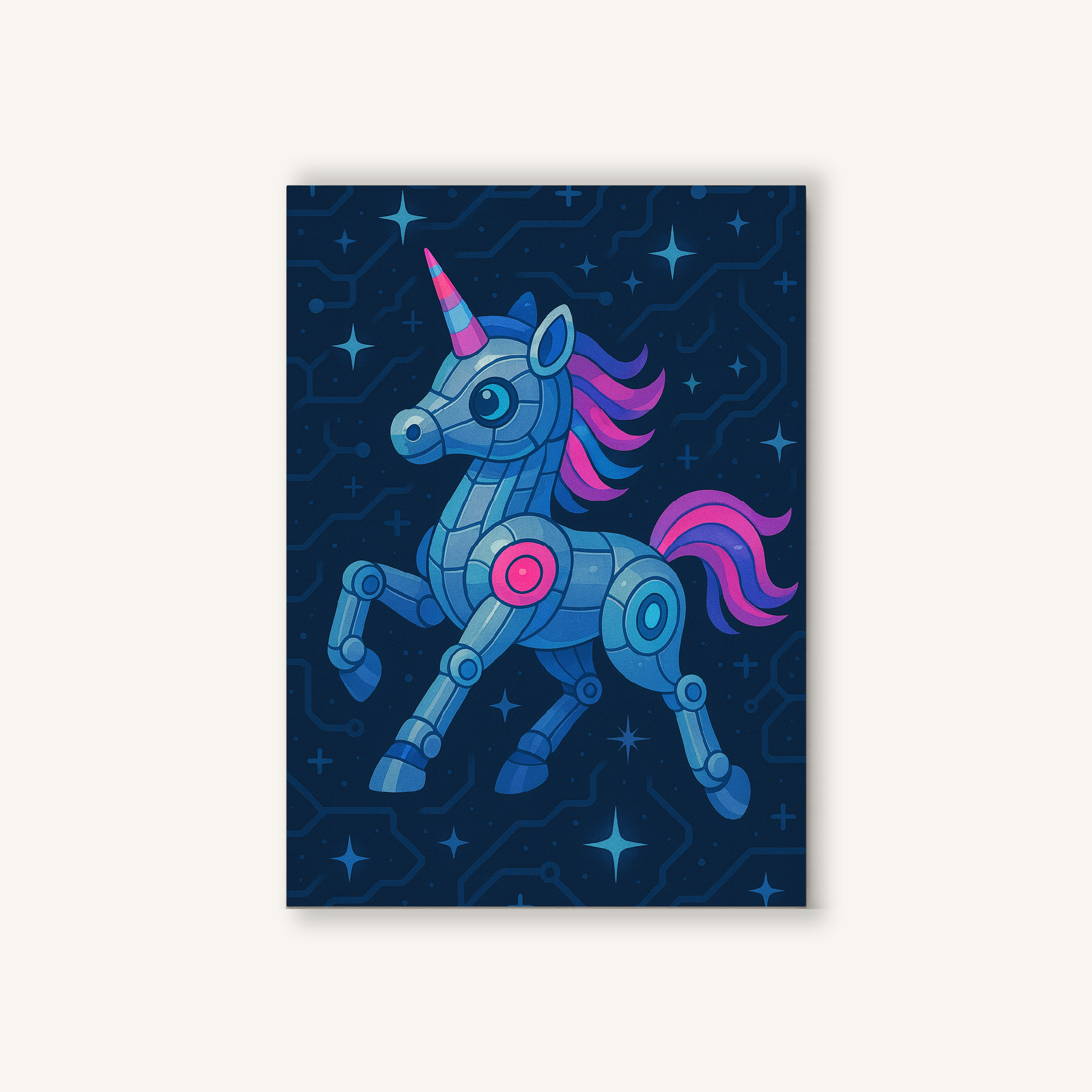 Robot Unicorn Paint by Numbers Kit
