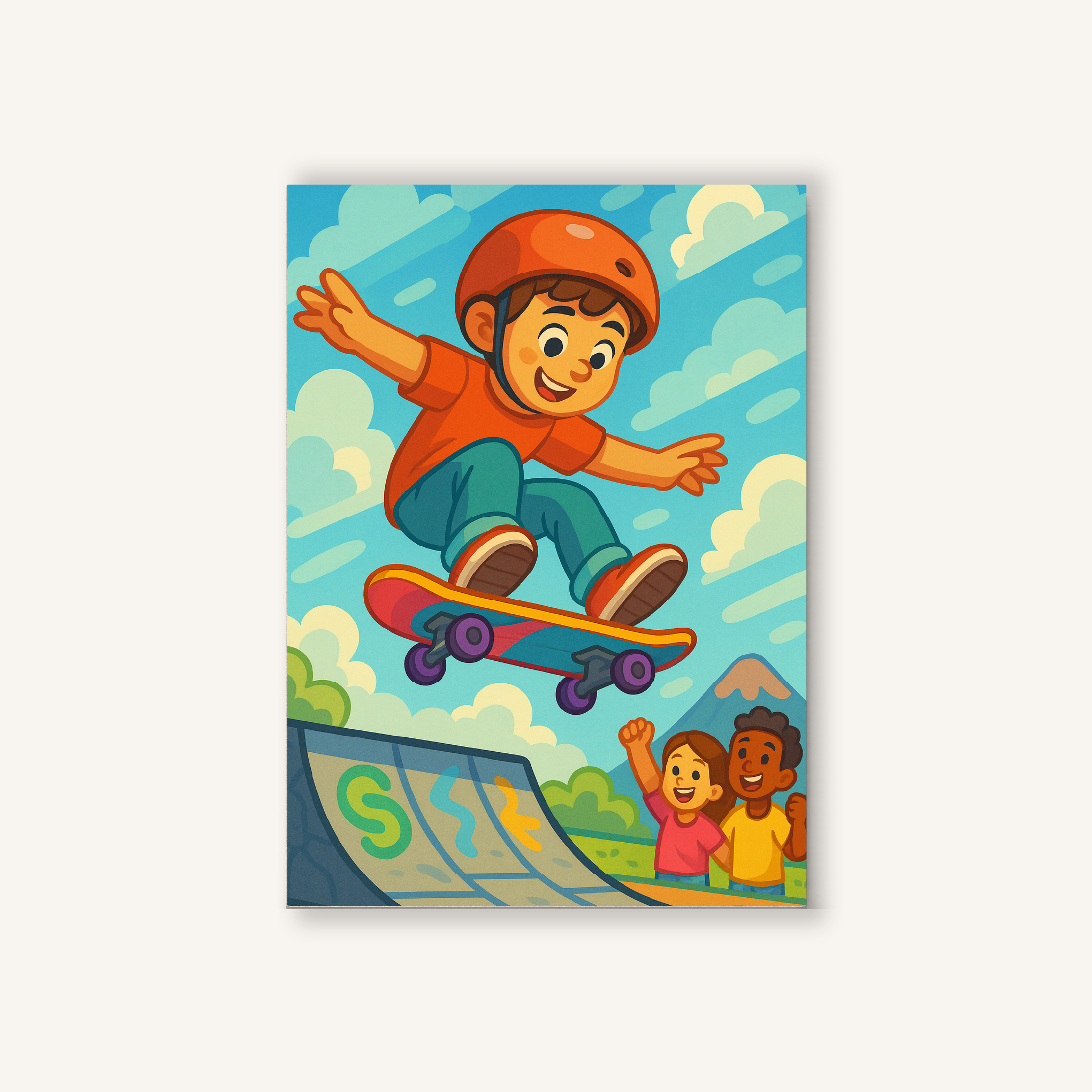 Skater Boy Tricks Paint by Numbers Kit