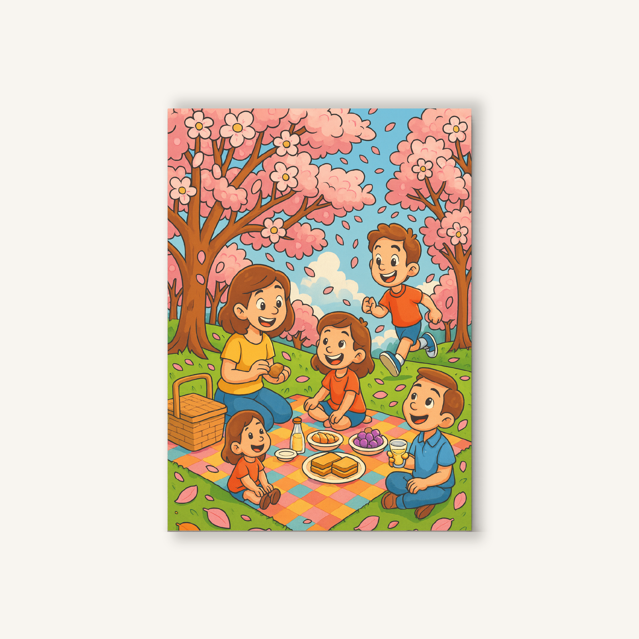 Spring Blossom Picnic Paint by Numbers Kit