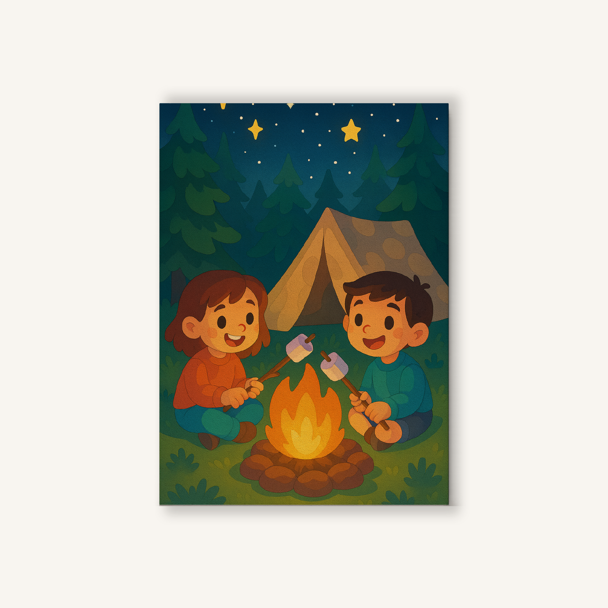 Camping Under the Stars Paint by Numbers Kit
