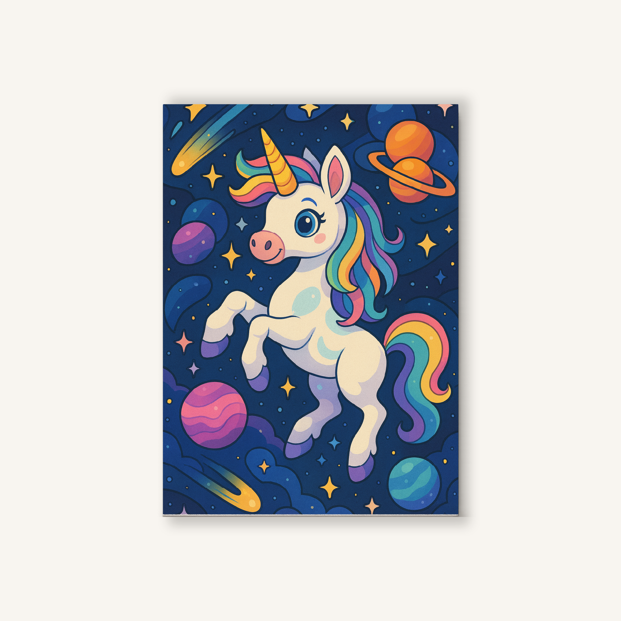 Unicorn in Space Paint by Numbers Kit
