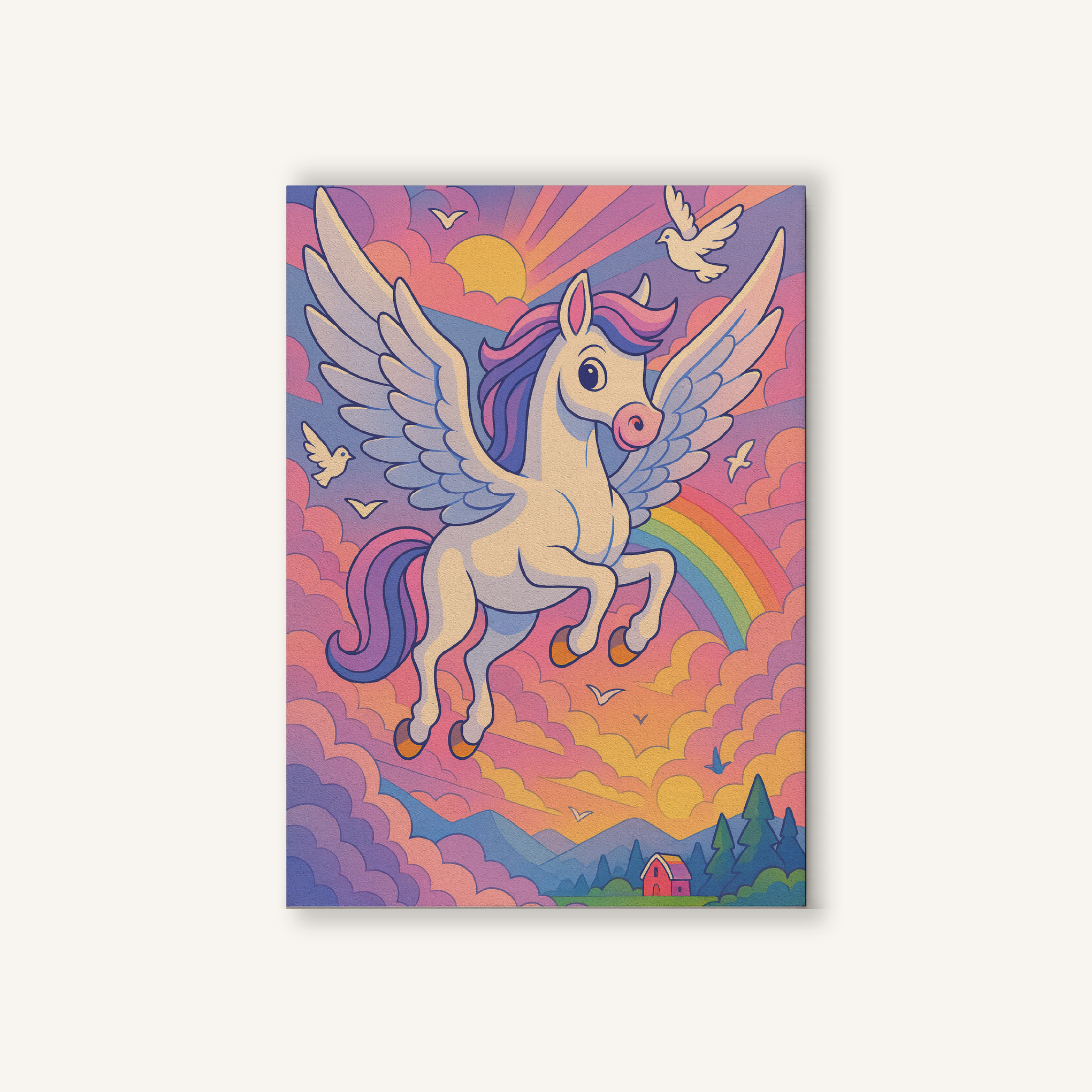 Pegasus in the Clouds Paint by Numbers Kit
