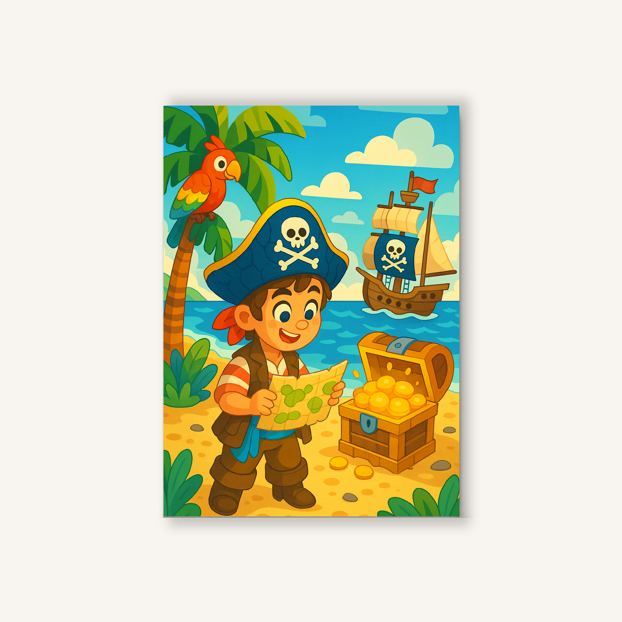 Pirate Treasure Hunt Paint by Numbers Kit