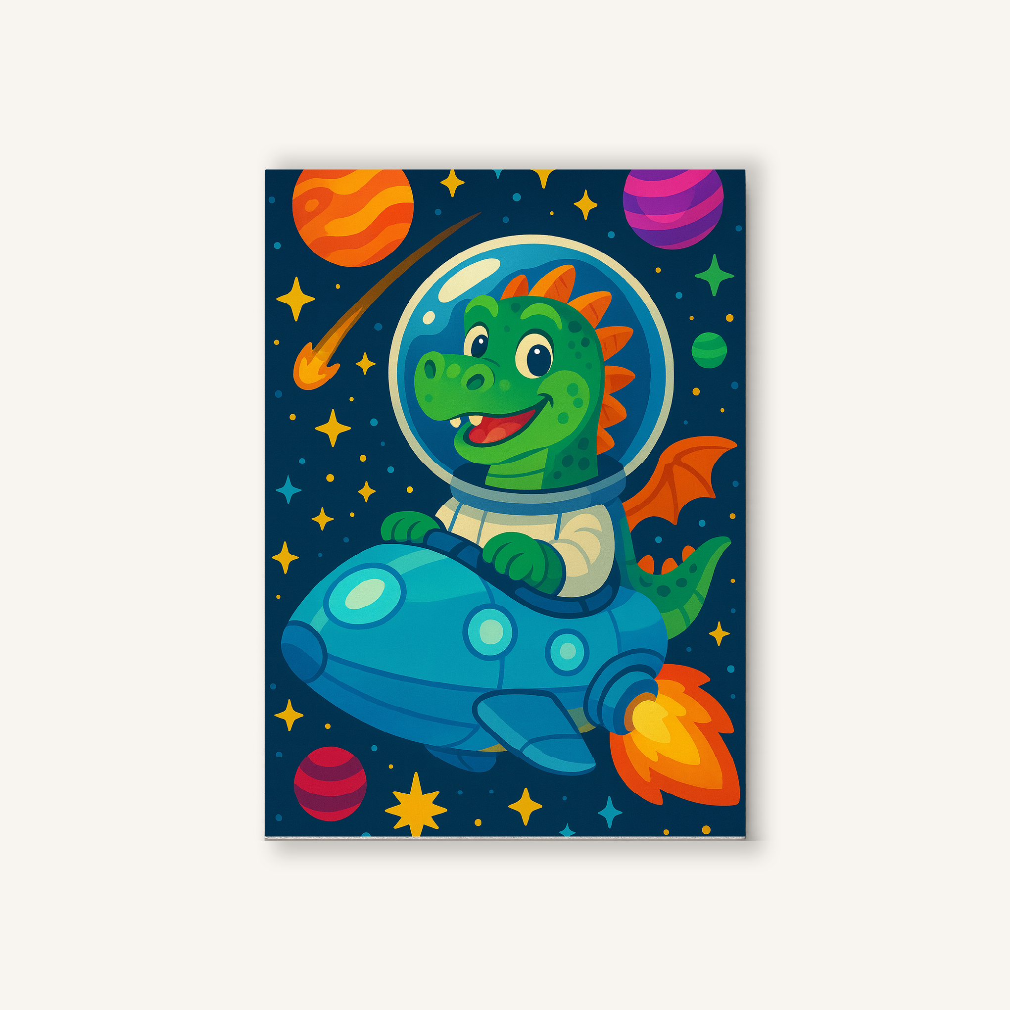 Dragon Astronaut Paint by Numbers Kit