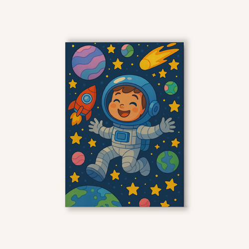 Astronaut Adventure Paint by Numbers Kit