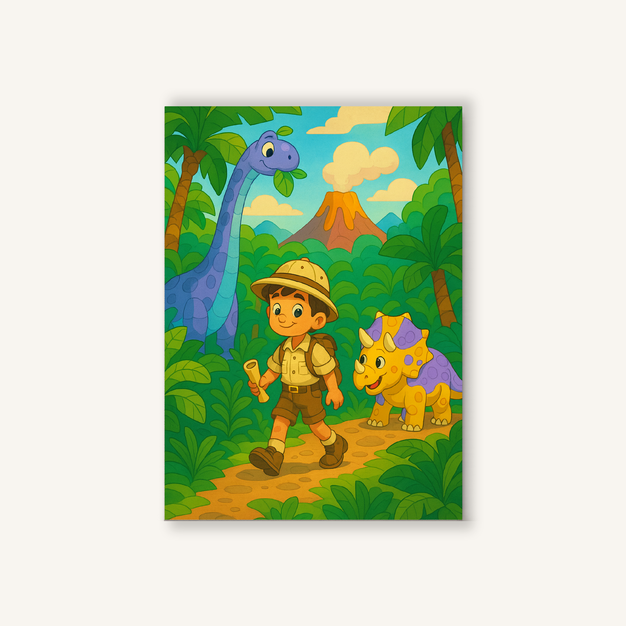 Dinosaur Explorer Boy Paint by Numbers Kit