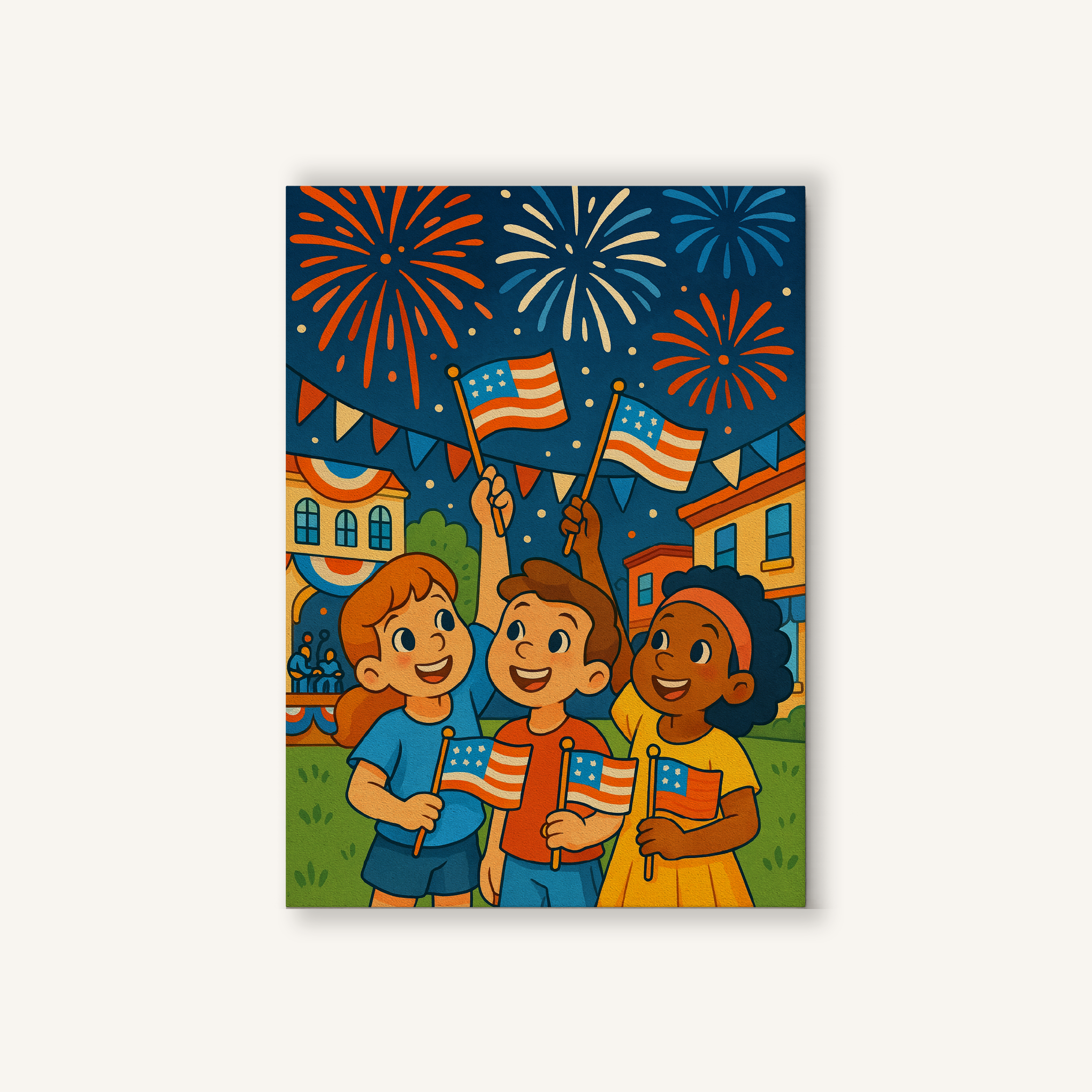 Fourth of July Fireworks Paint by Numbers Kit