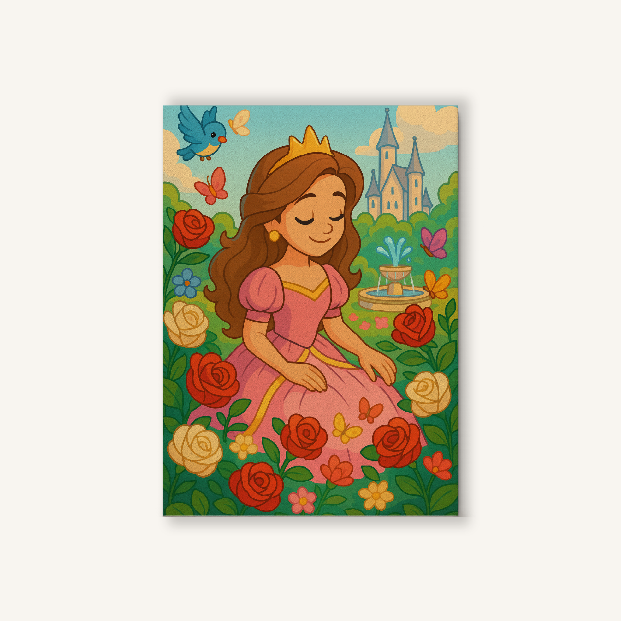 Princess in the Rose Garden Paint by Numbers Kit