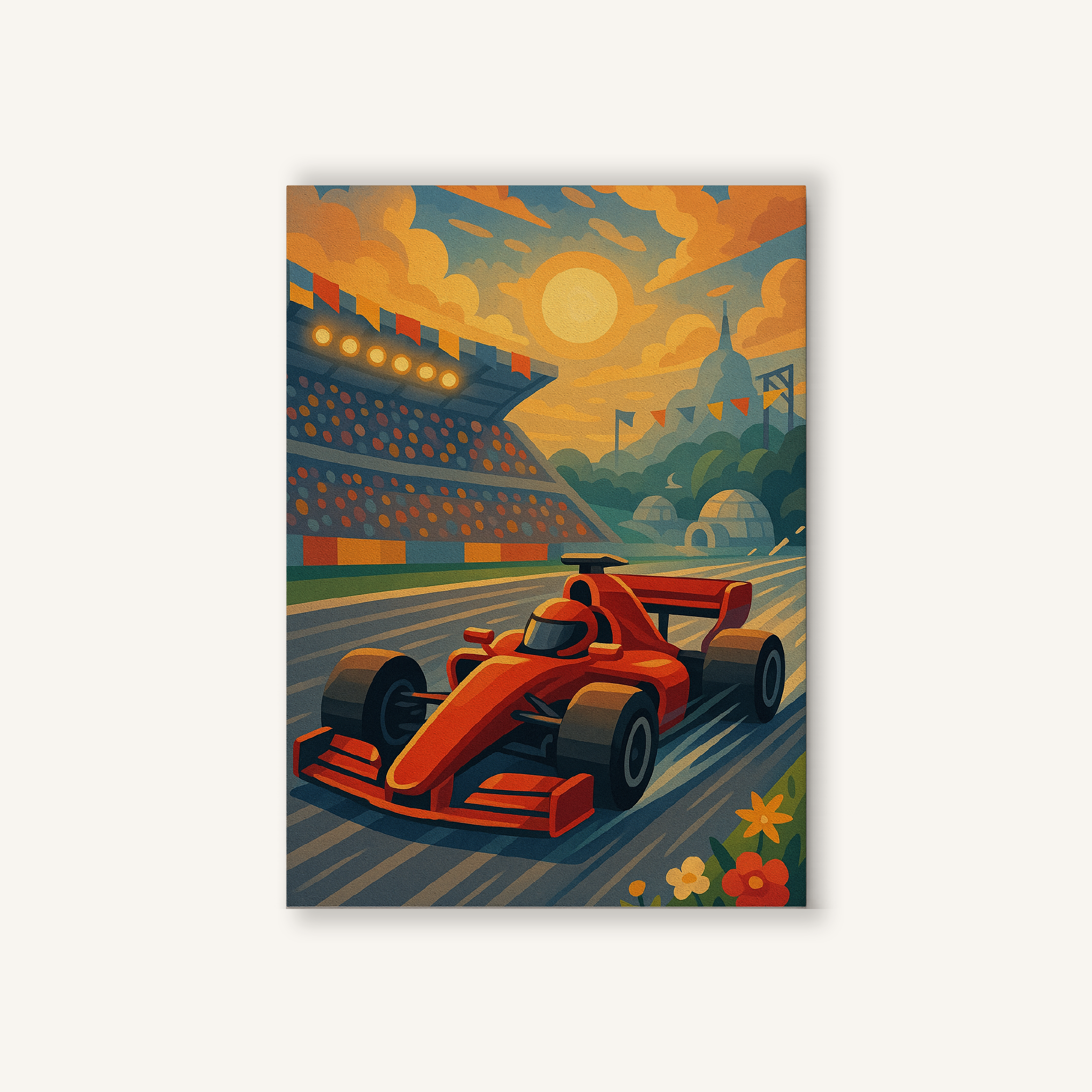Racing Car Challenge Paint by Numbers Kit