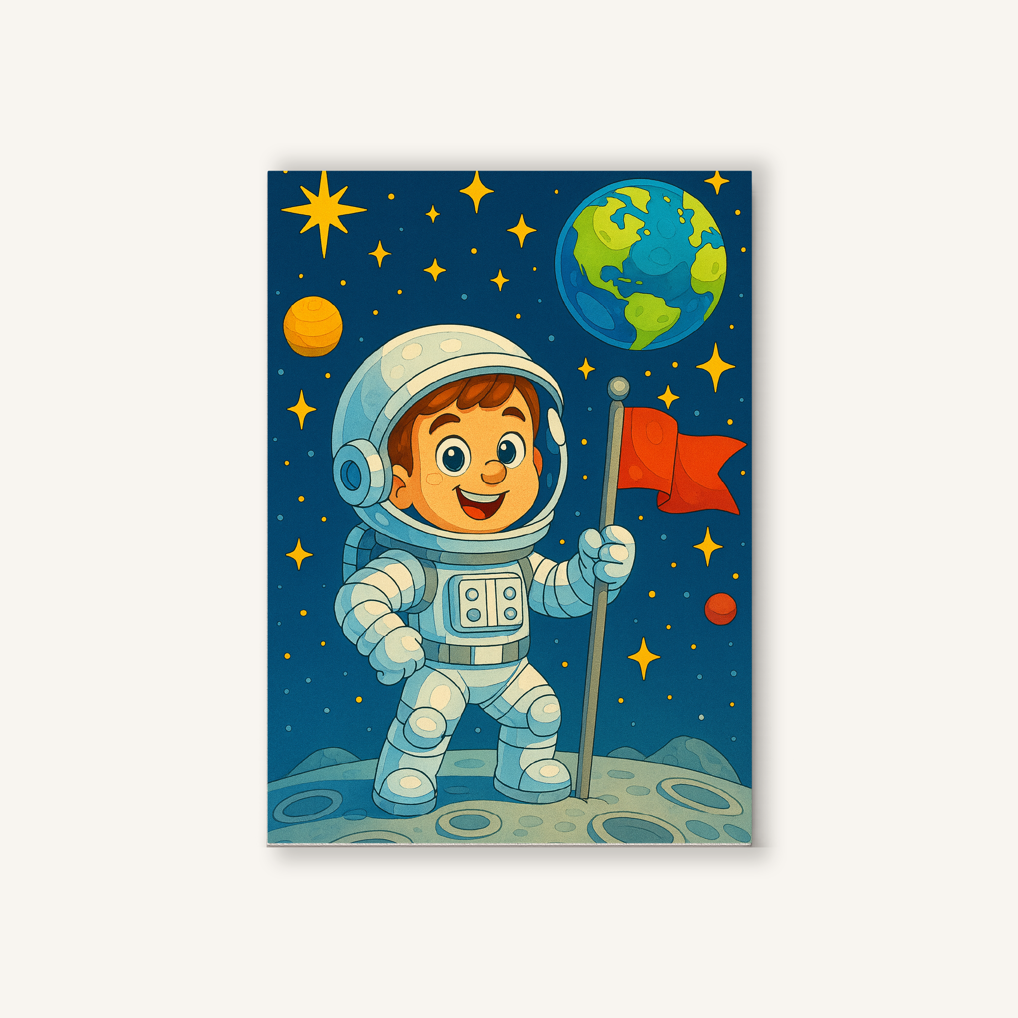 Astronaut Kid Adventure Paint by Numbers Kit