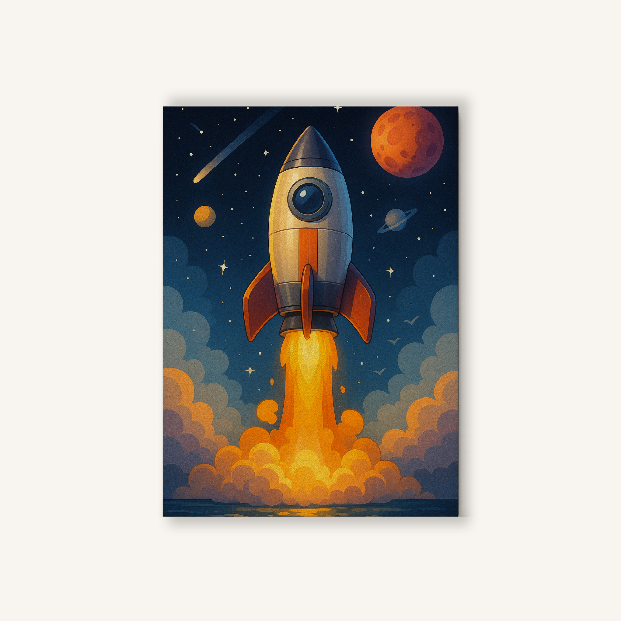 Rocket to Mars Paint by Numbers Kit
