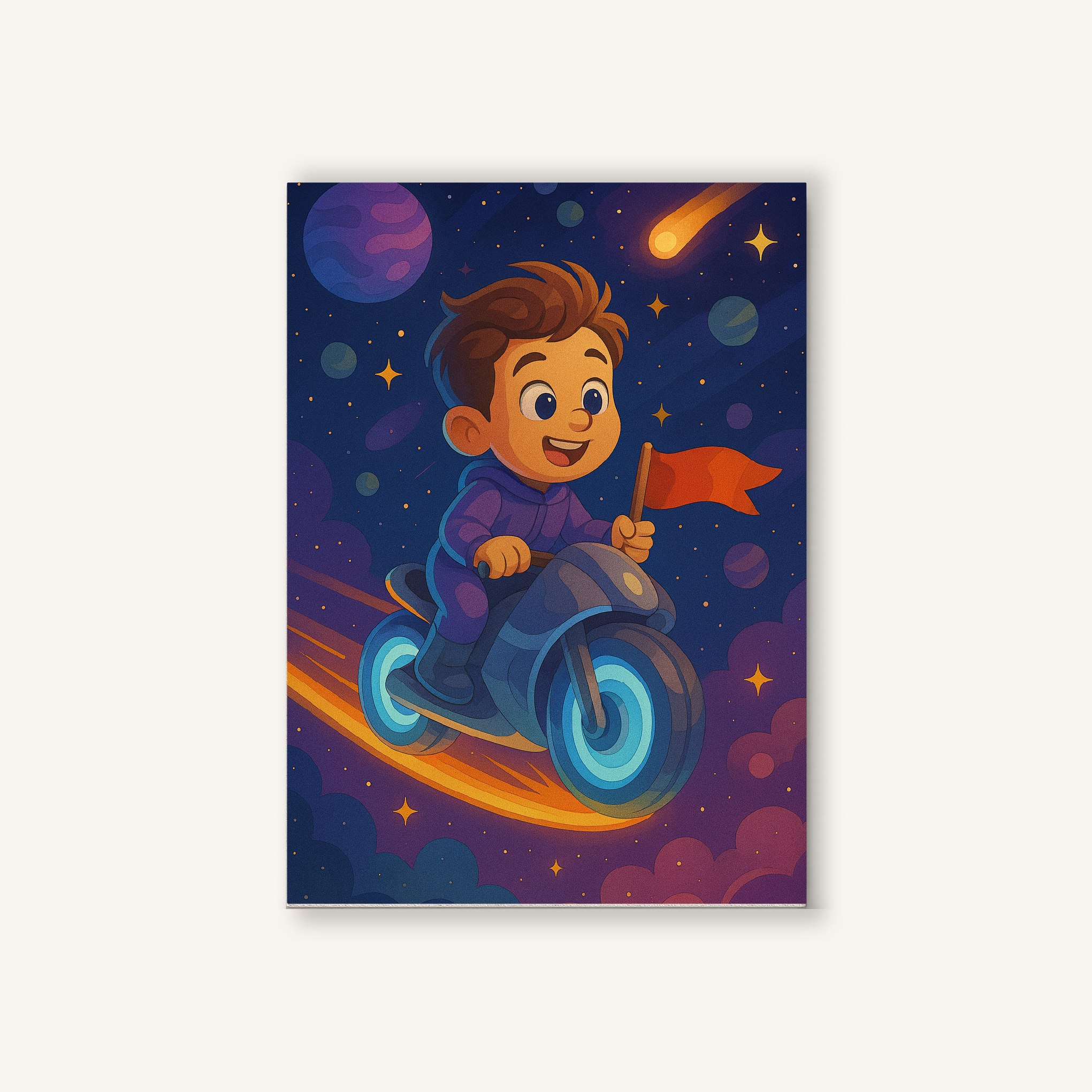 Space Racer Kid Paint by Numbers Kit