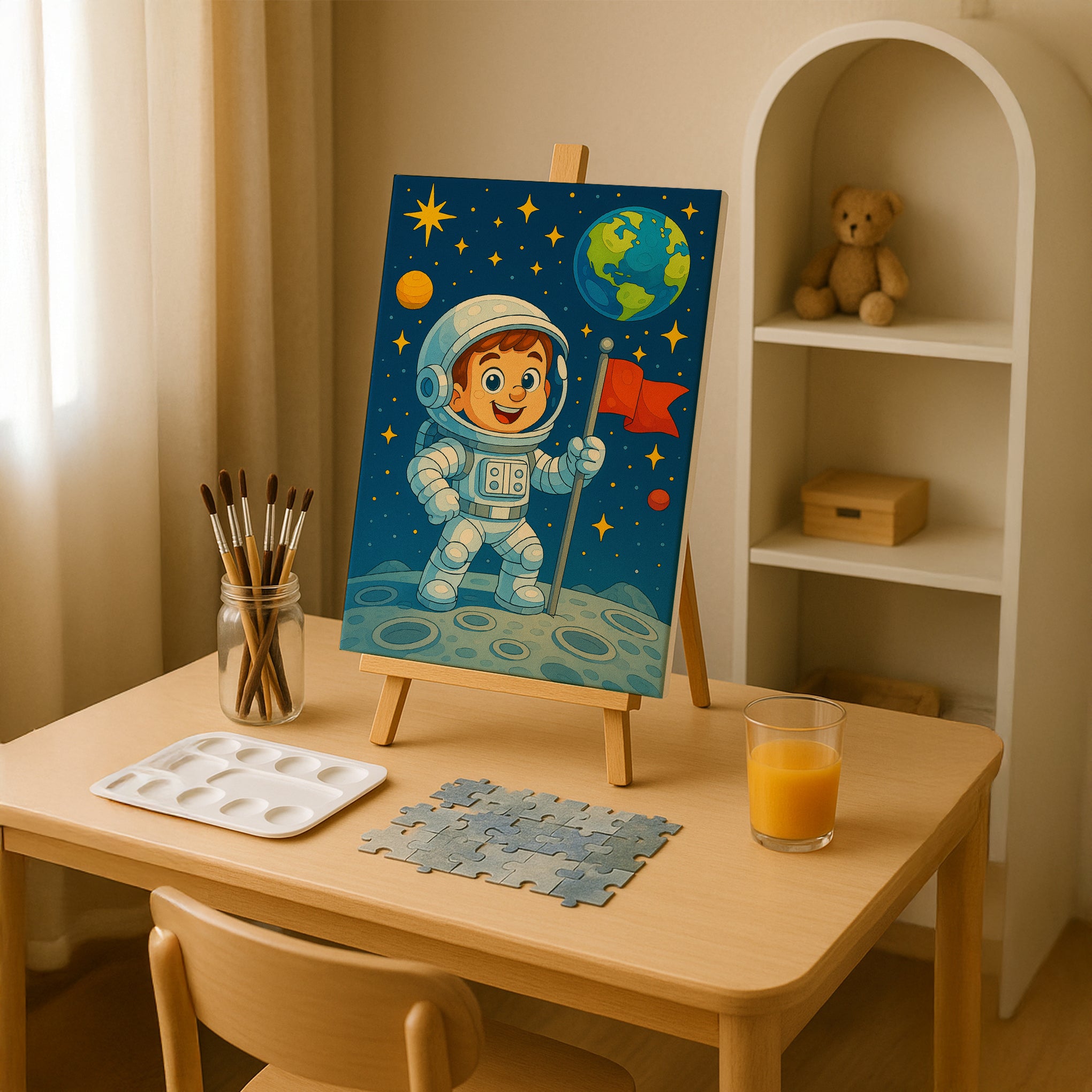 Astronaut Kid Adventure Paint by Numbers Kit