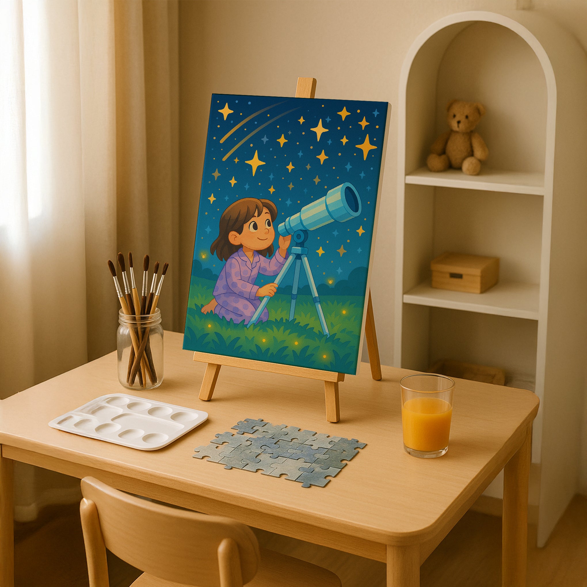 Stargazer Girl Paint by Numbers Kit