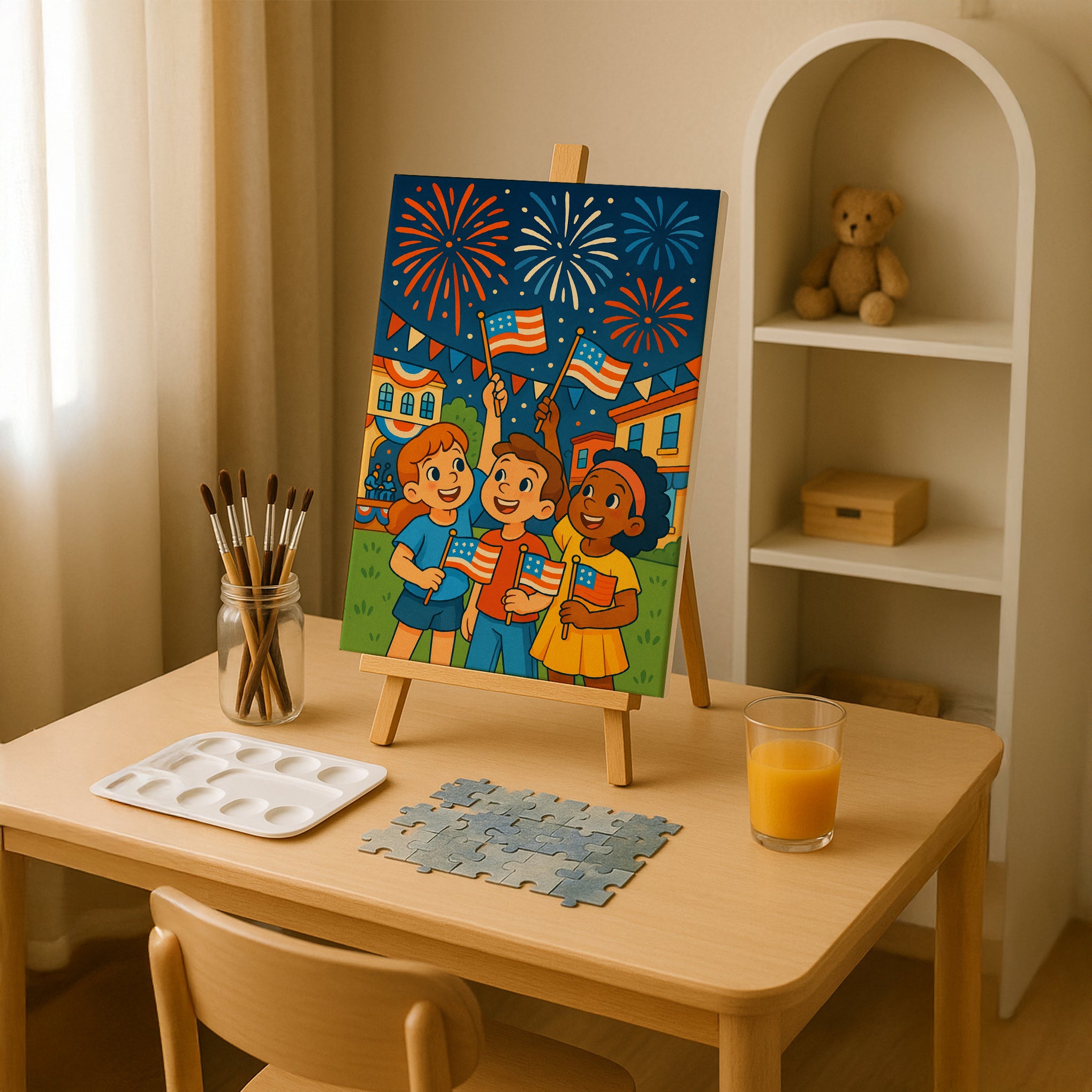 Fourth of July Fireworks Paint by Numbers Kit