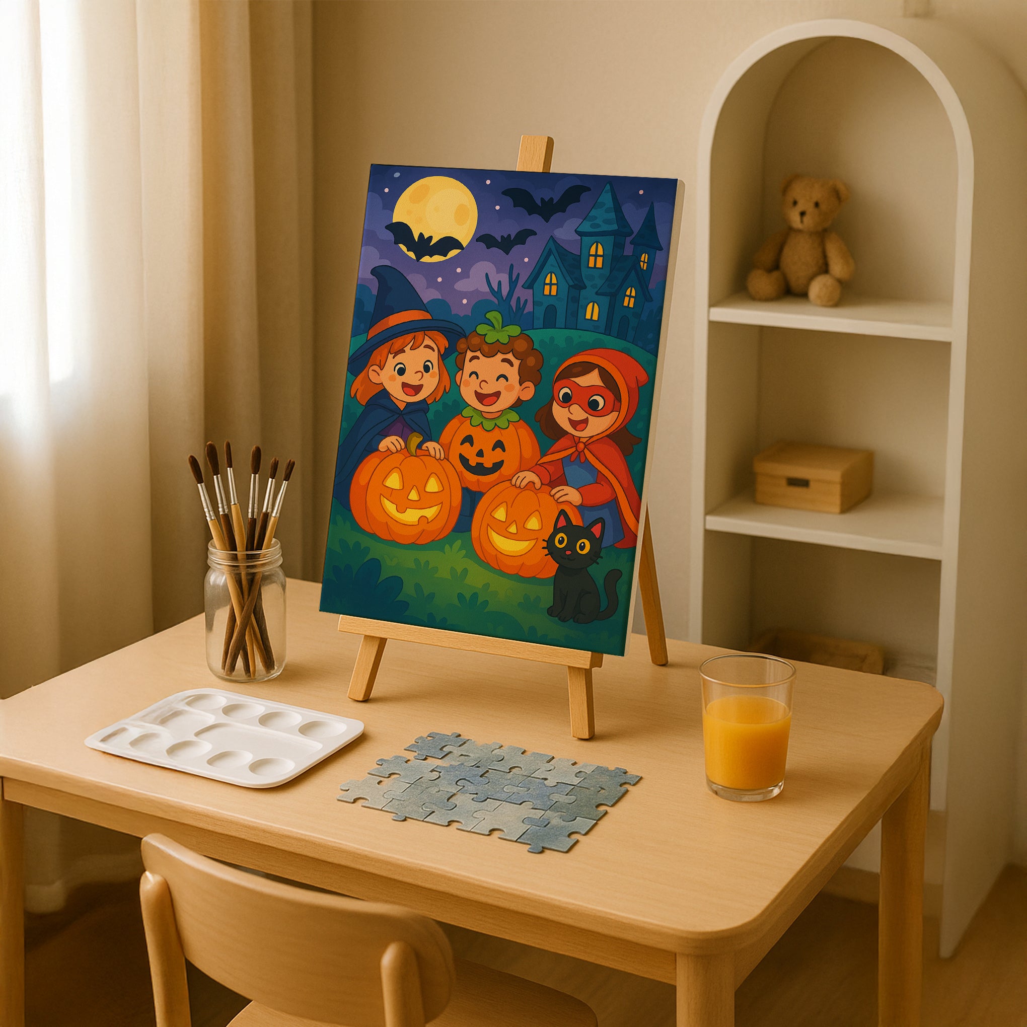 Halloween Pumpkin Party Paint by Numbers Kit