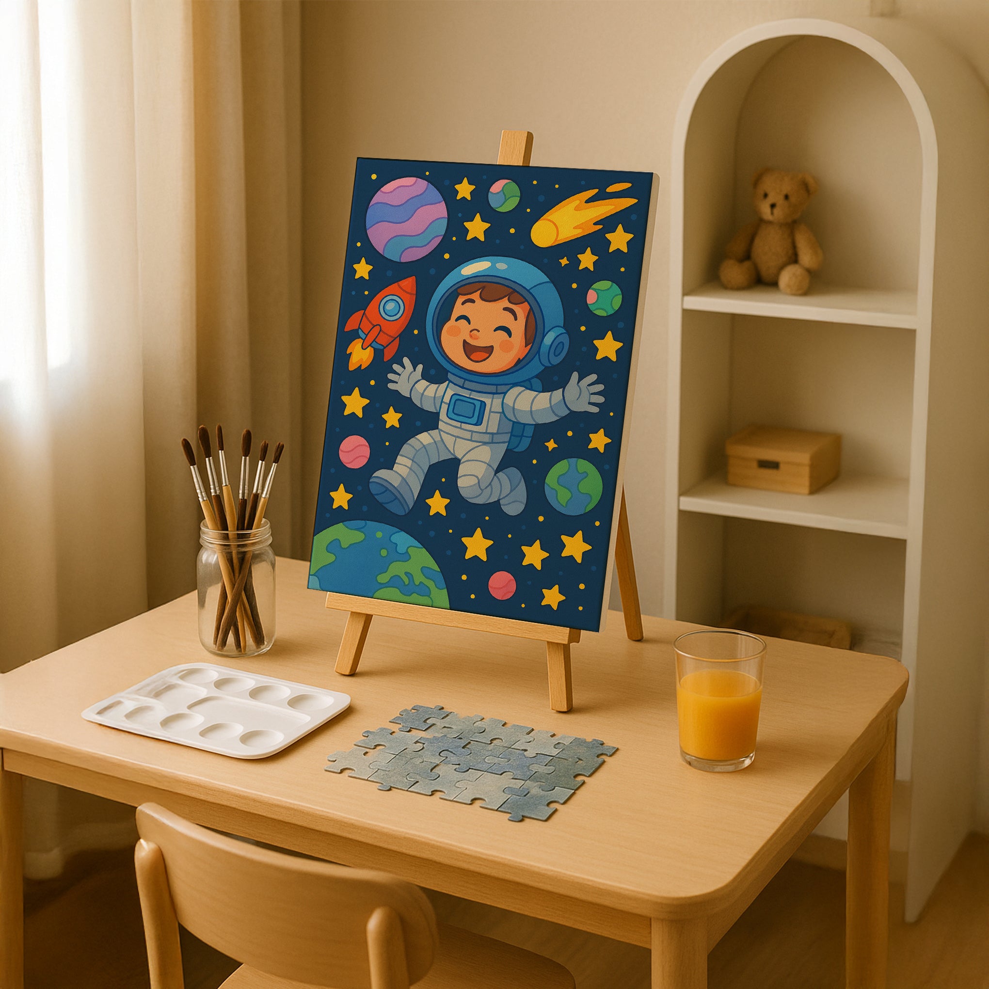 Astronaut Adventure Paint by Numbers Kit