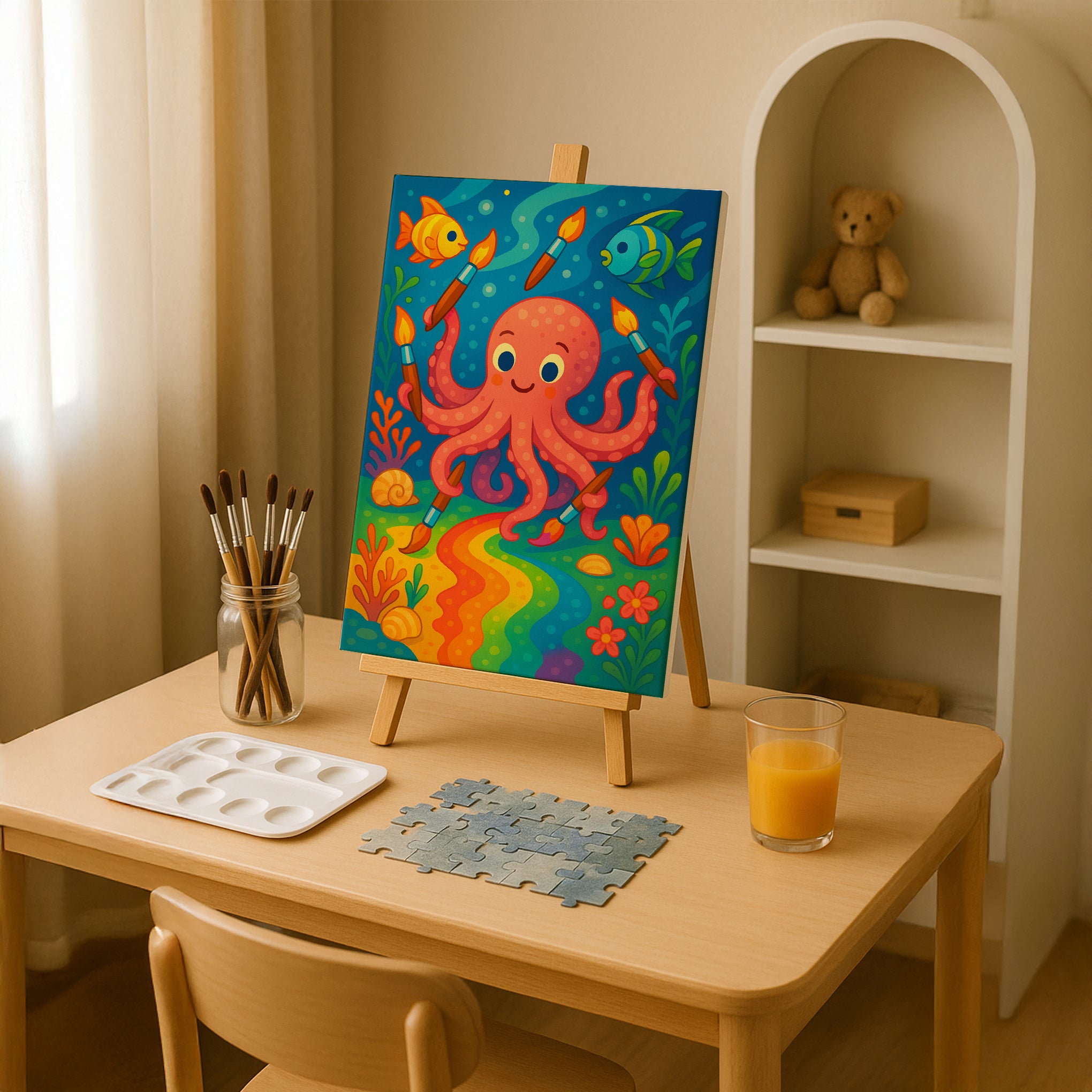 Octopus Painter Paint by Numbers Kit