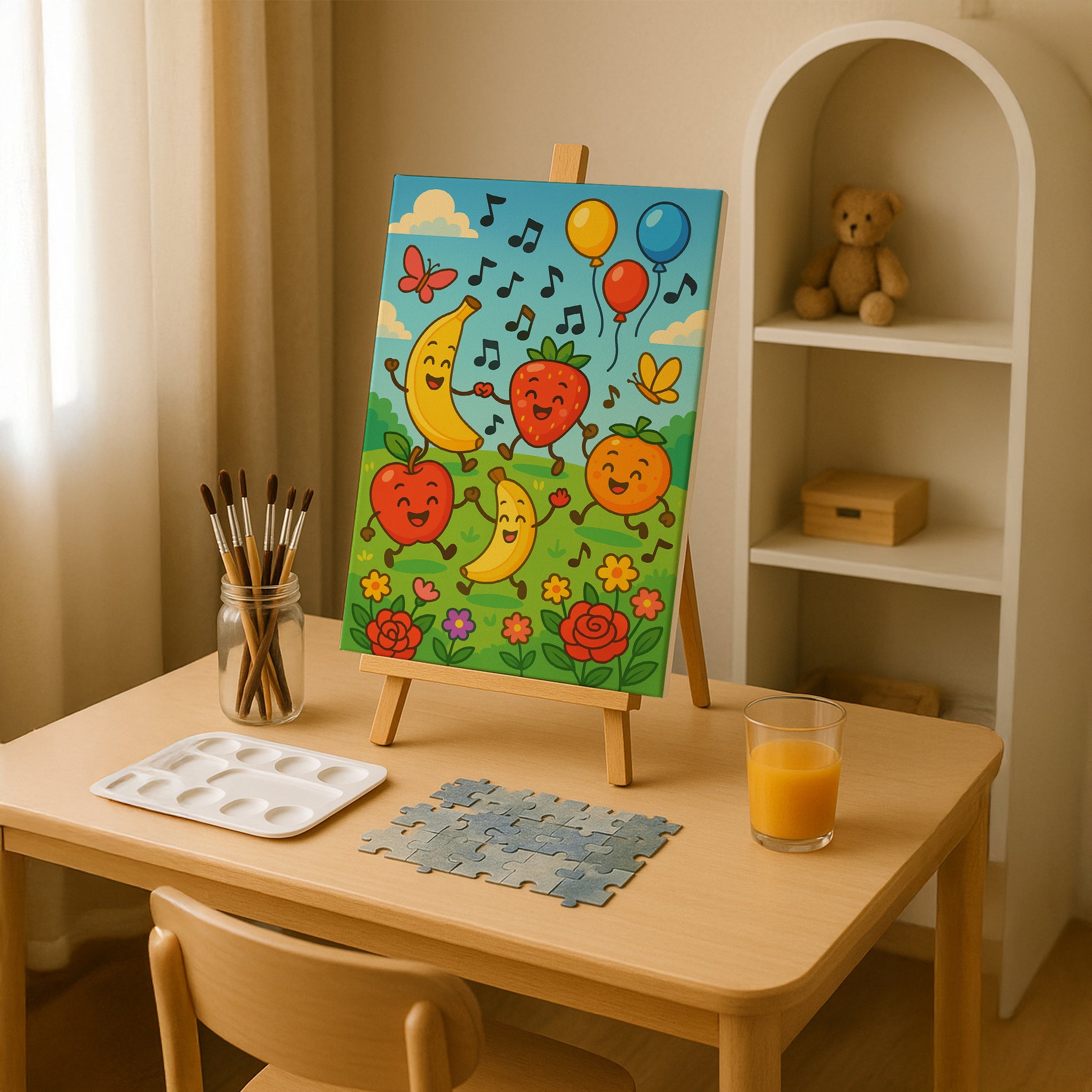 Dancing Fruit Parade Paint by Numbers Kit