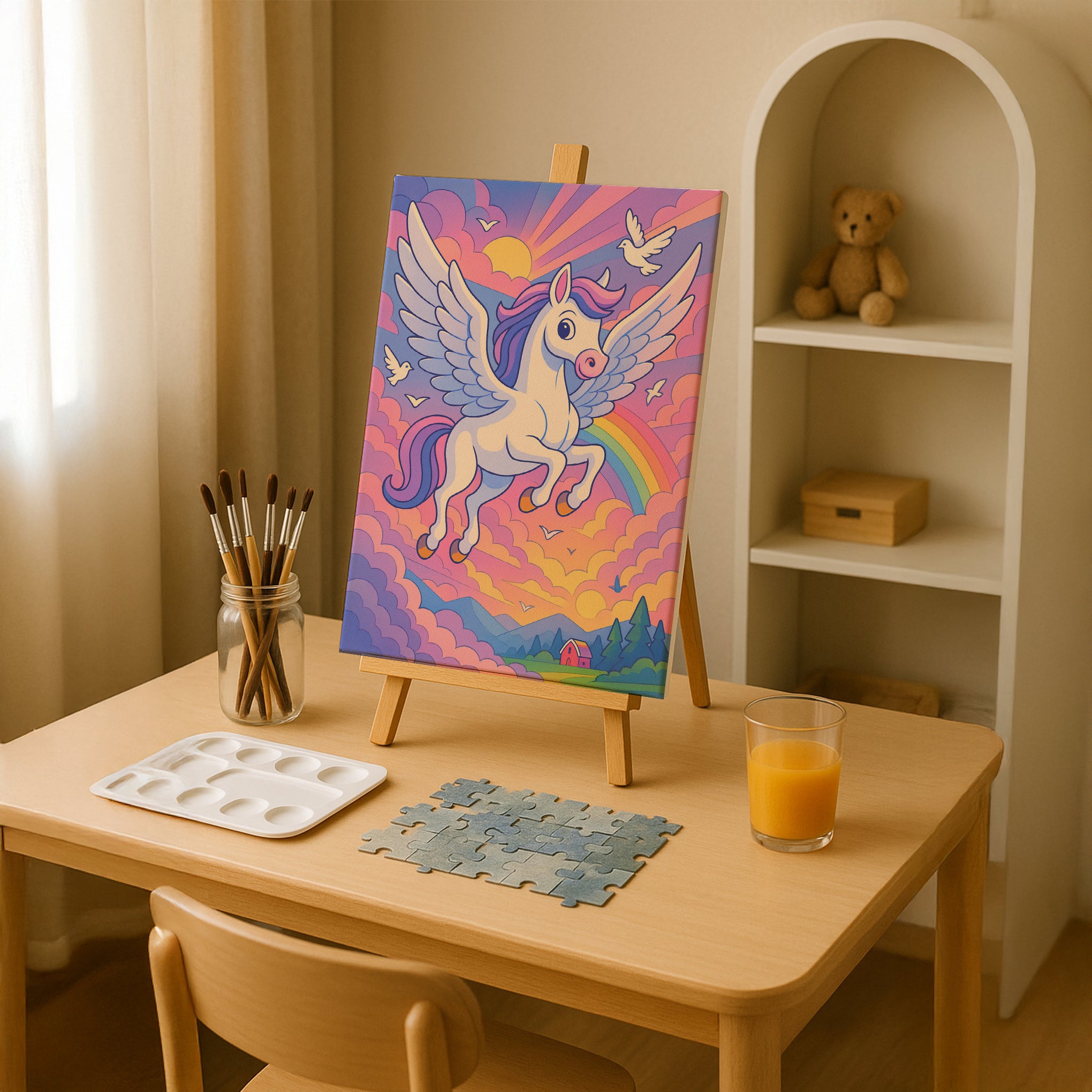 Pegasus in the Clouds Paint by Numbers Kit