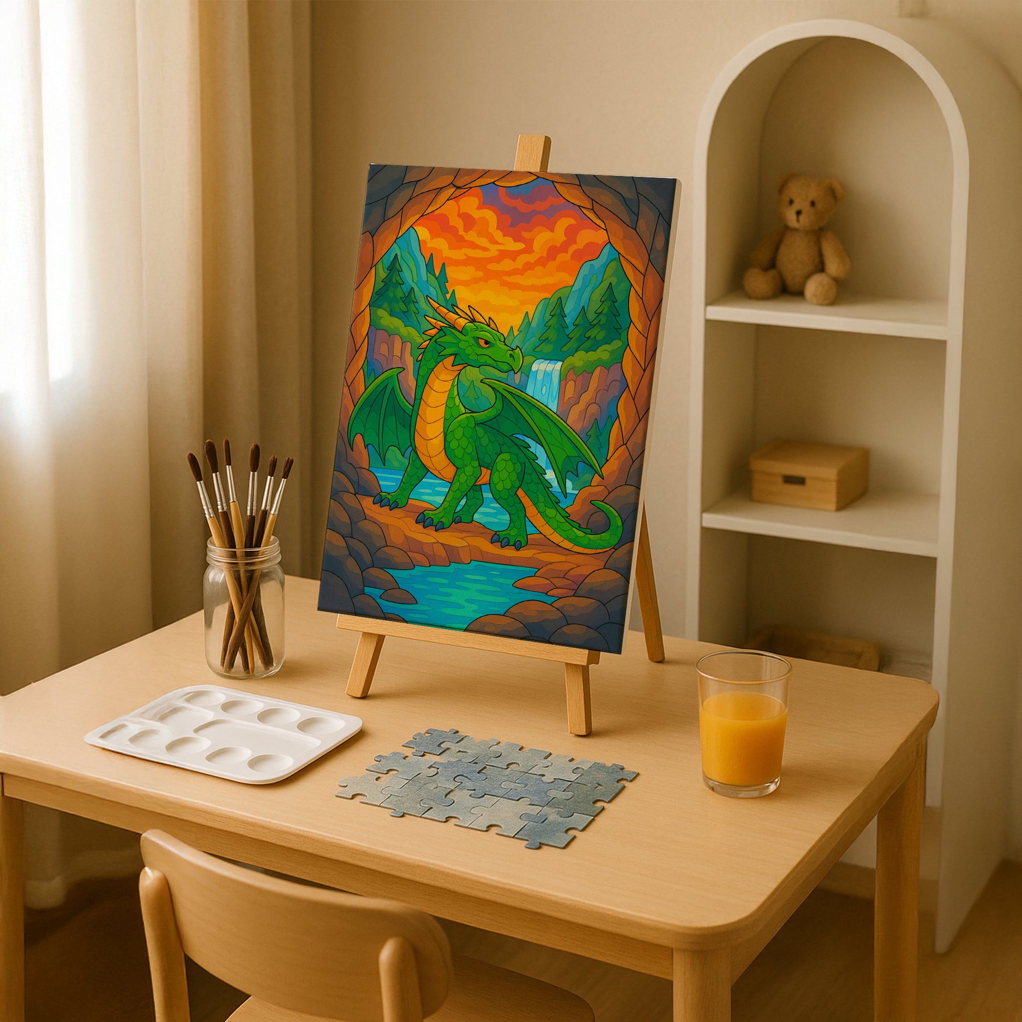 Dragon’s Mountain Cave Paint by Numbers Kit