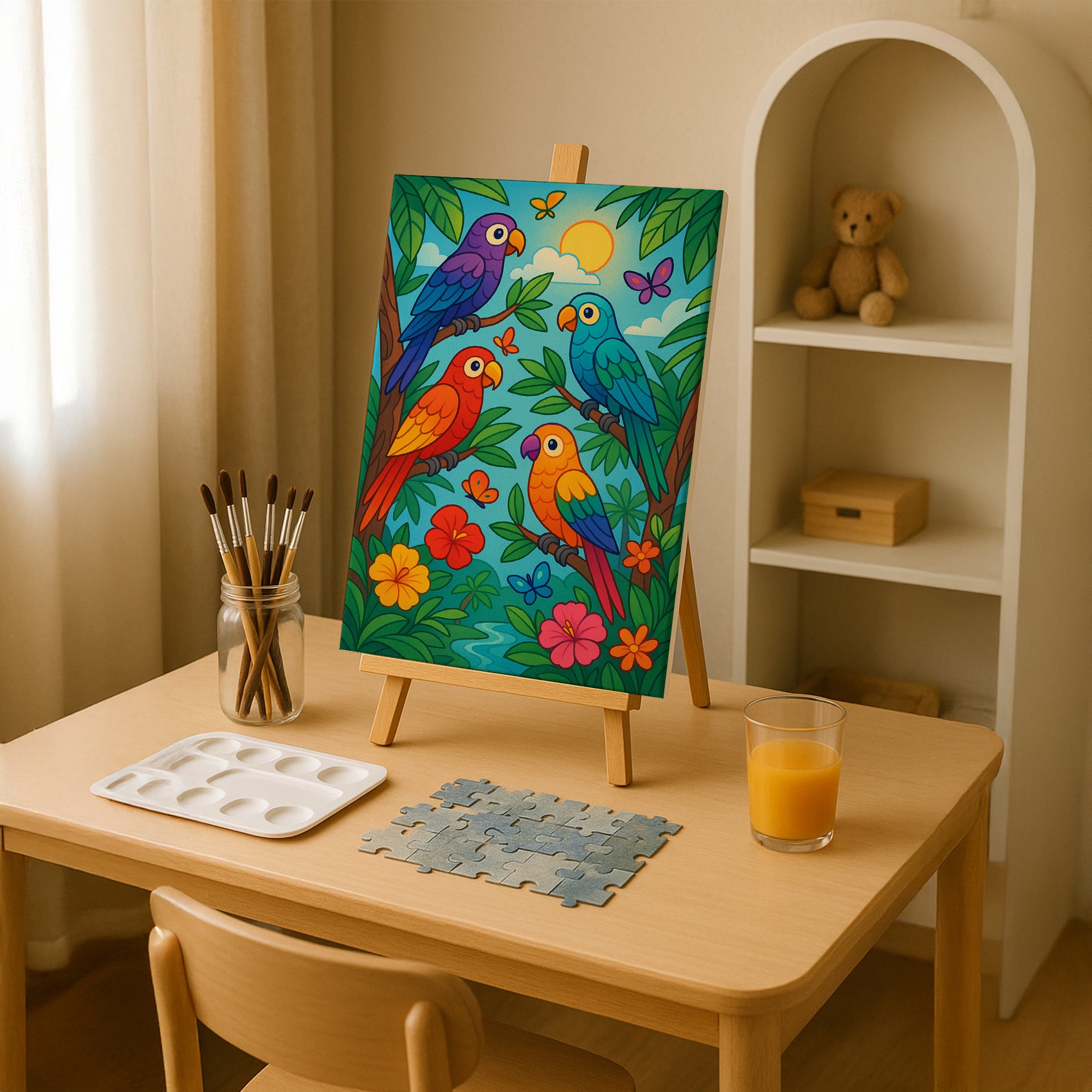 Parrot Paradise Paint by Numbers Kit