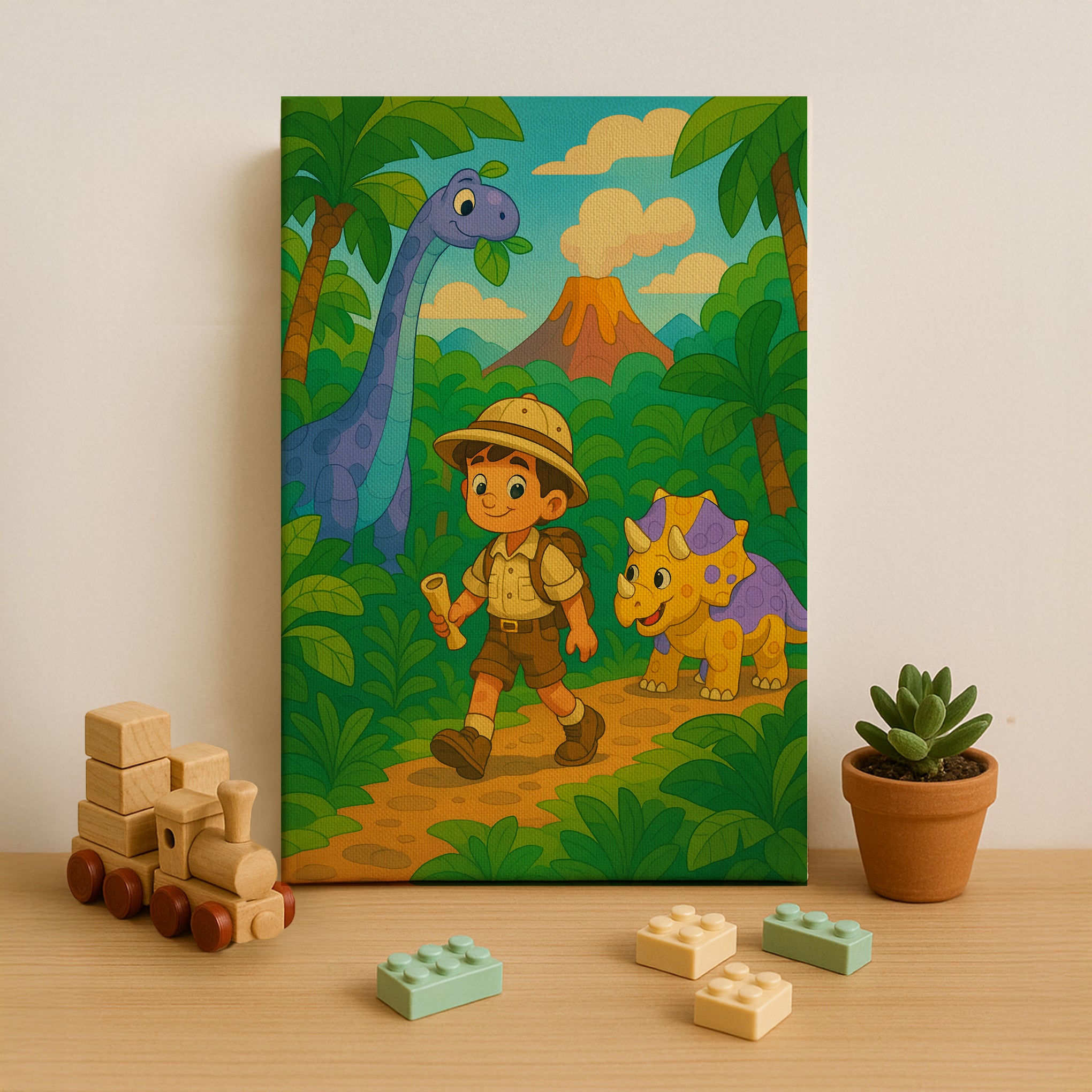 Dinosaur Explorer Boy Paint by Numbers Kit