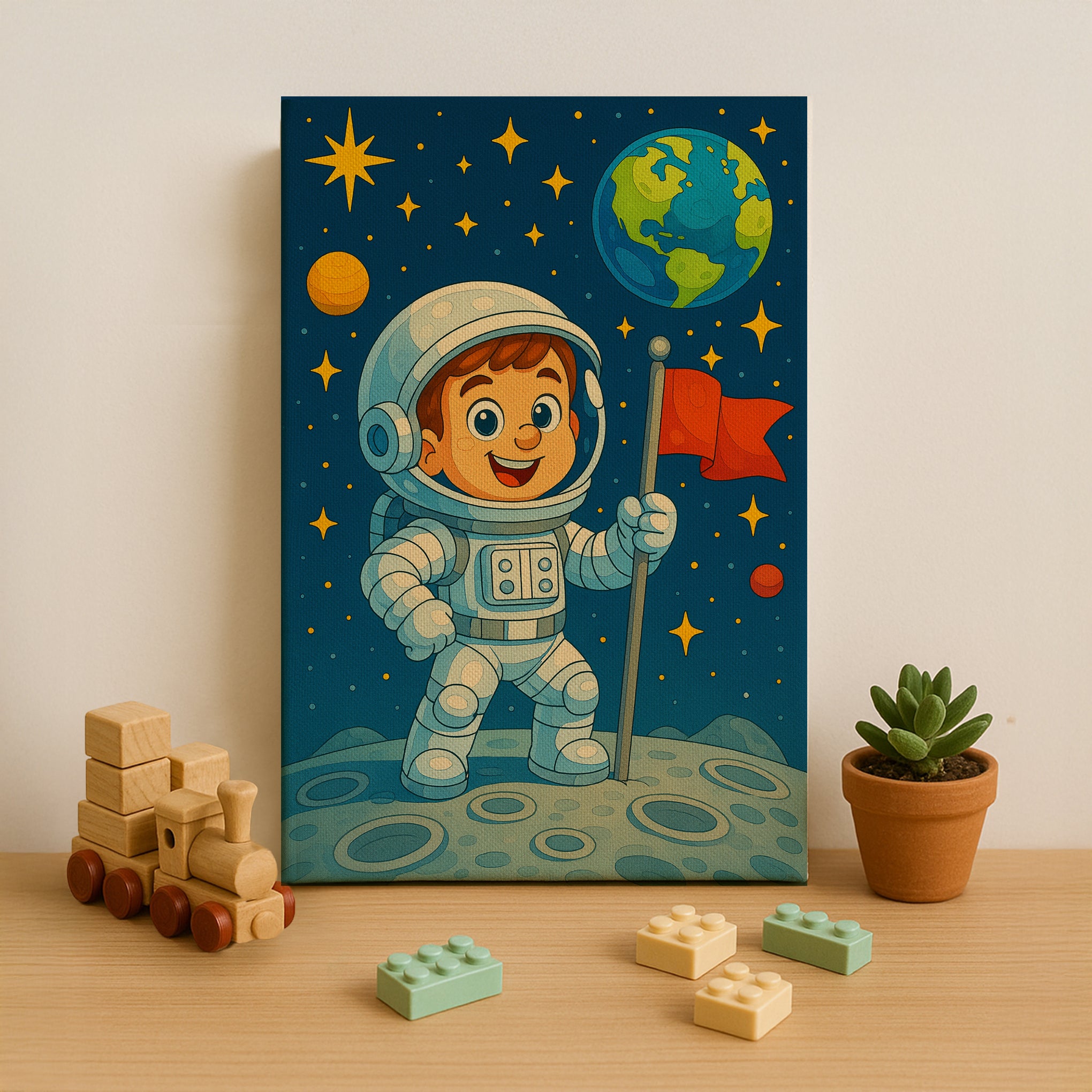 Astronaut Kid Adventure Paint by Numbers Kit
