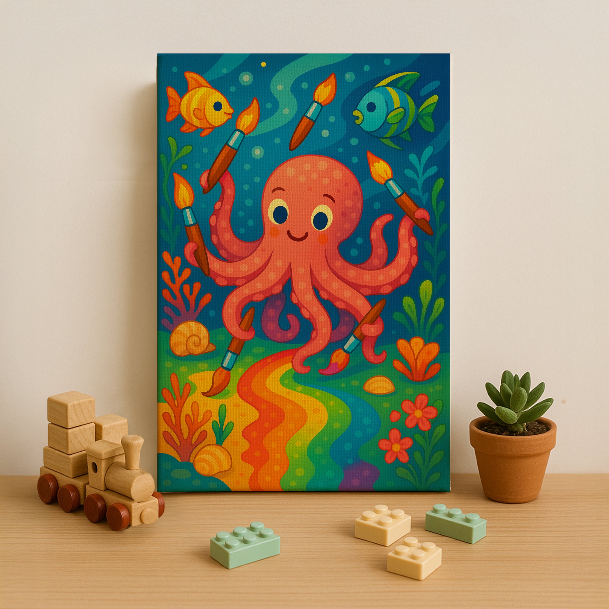 Octopus Painter Paint by Numbers Kit