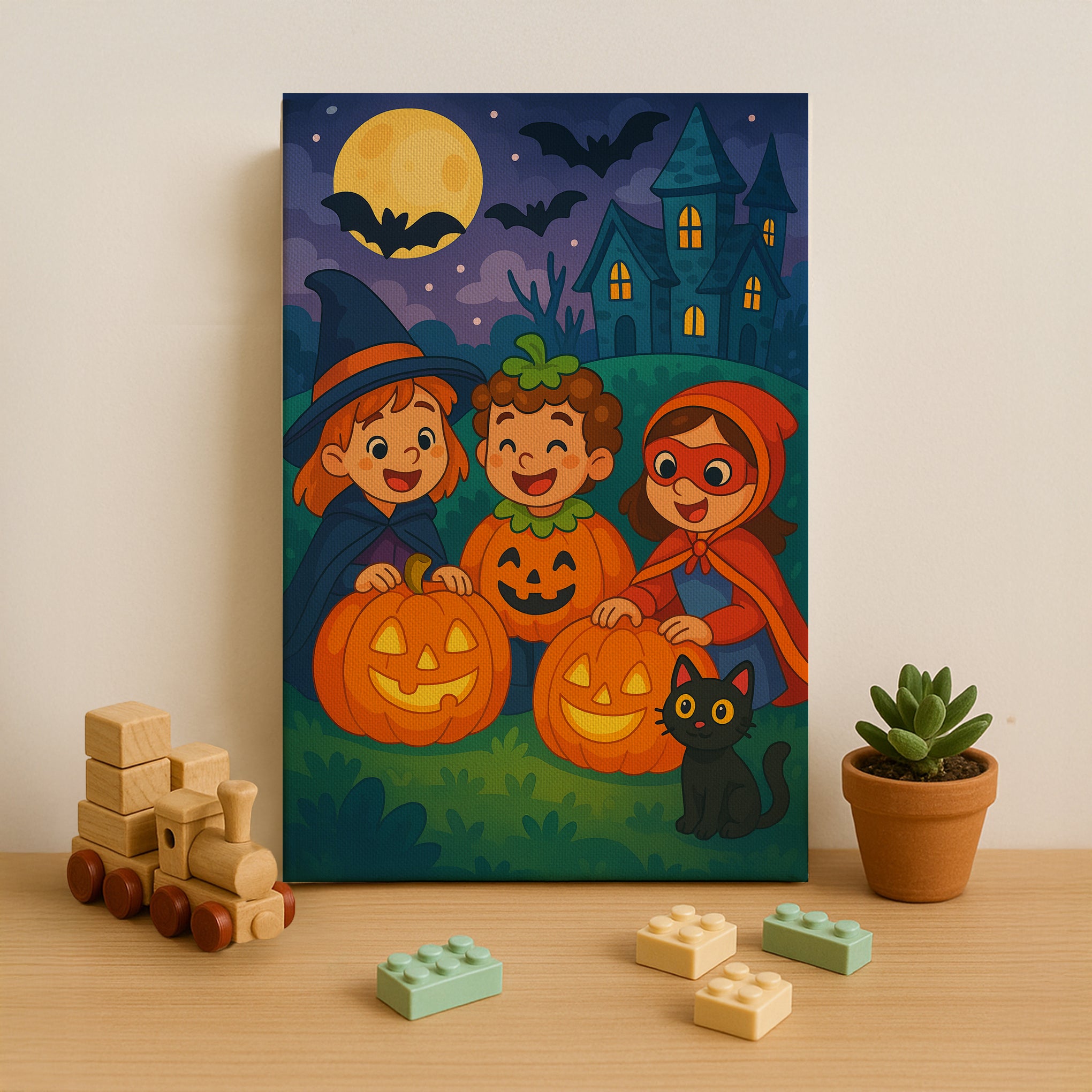 Halloween Pumpkin Party Paint by Numbers Kit