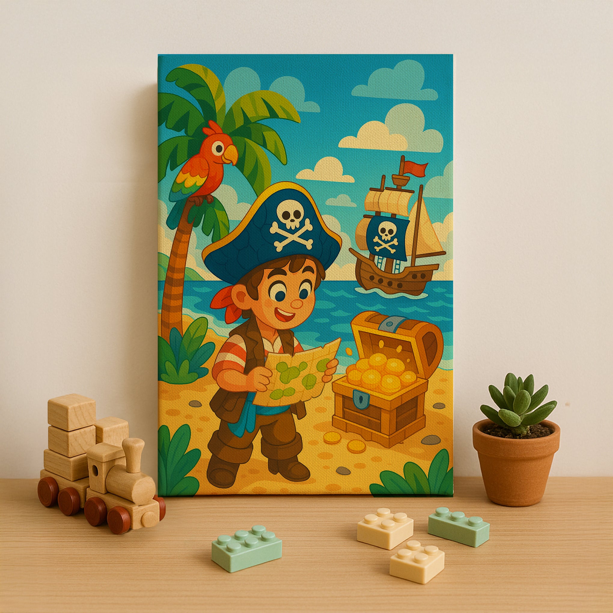 Pirate Treasure Hunt Paint by Numbers Kit