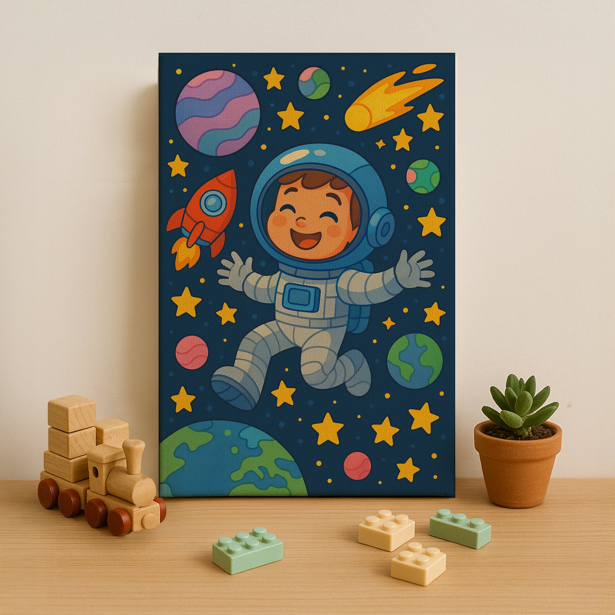 Astronaut Adventure Paint by Numbers Kit