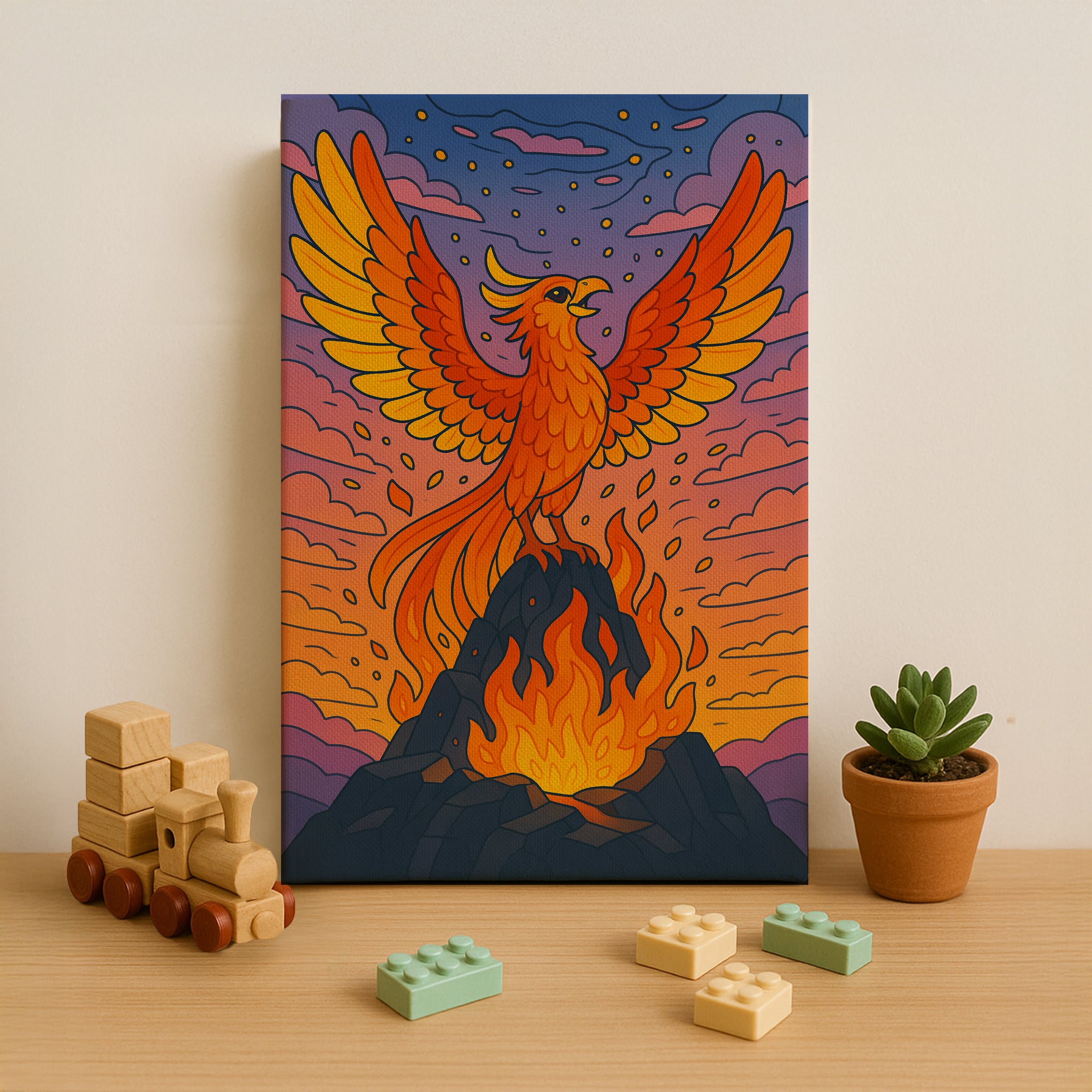 Phoenix Rising Paint by Numbers Kit