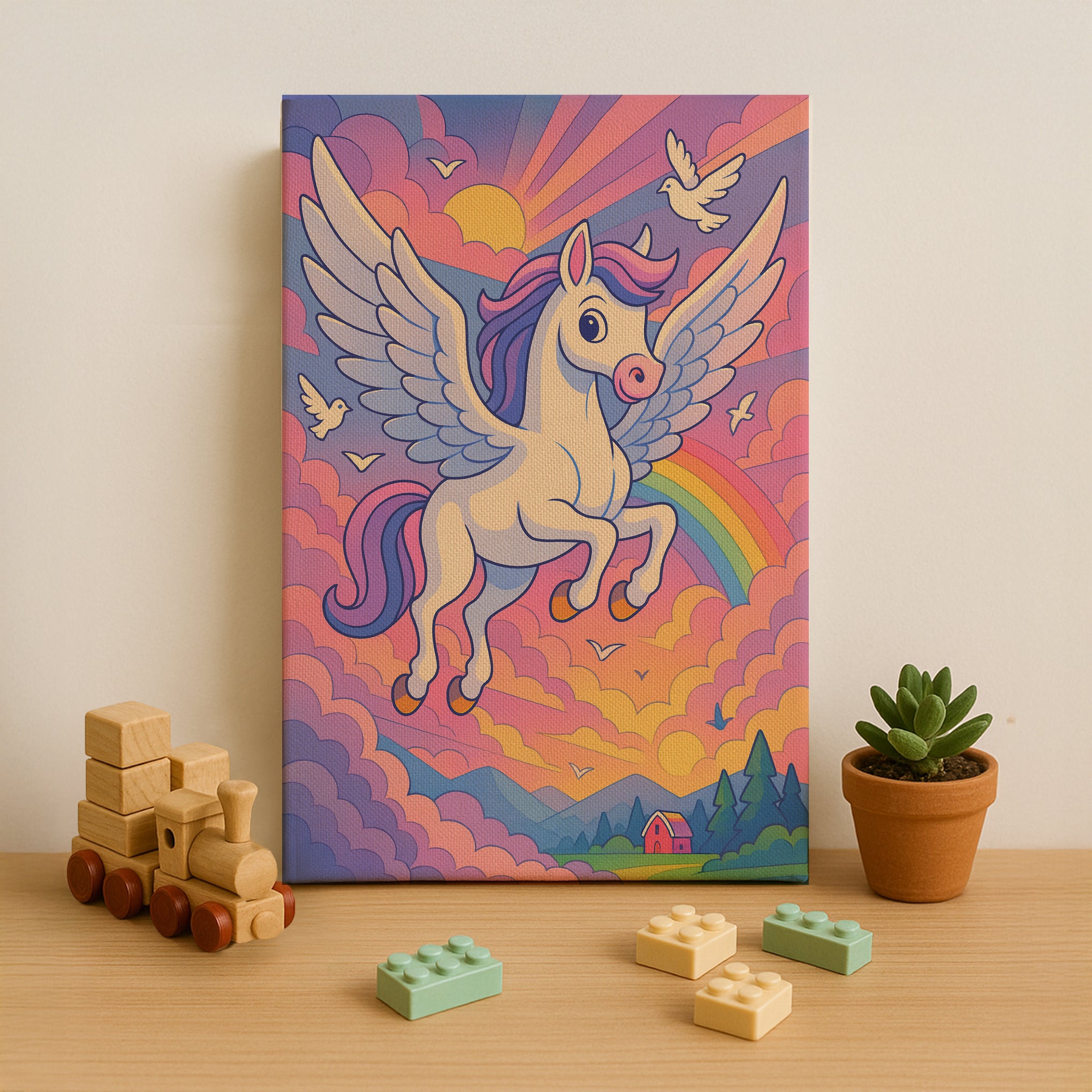 Pegasus in the Clouds Paint by Numbers Kit