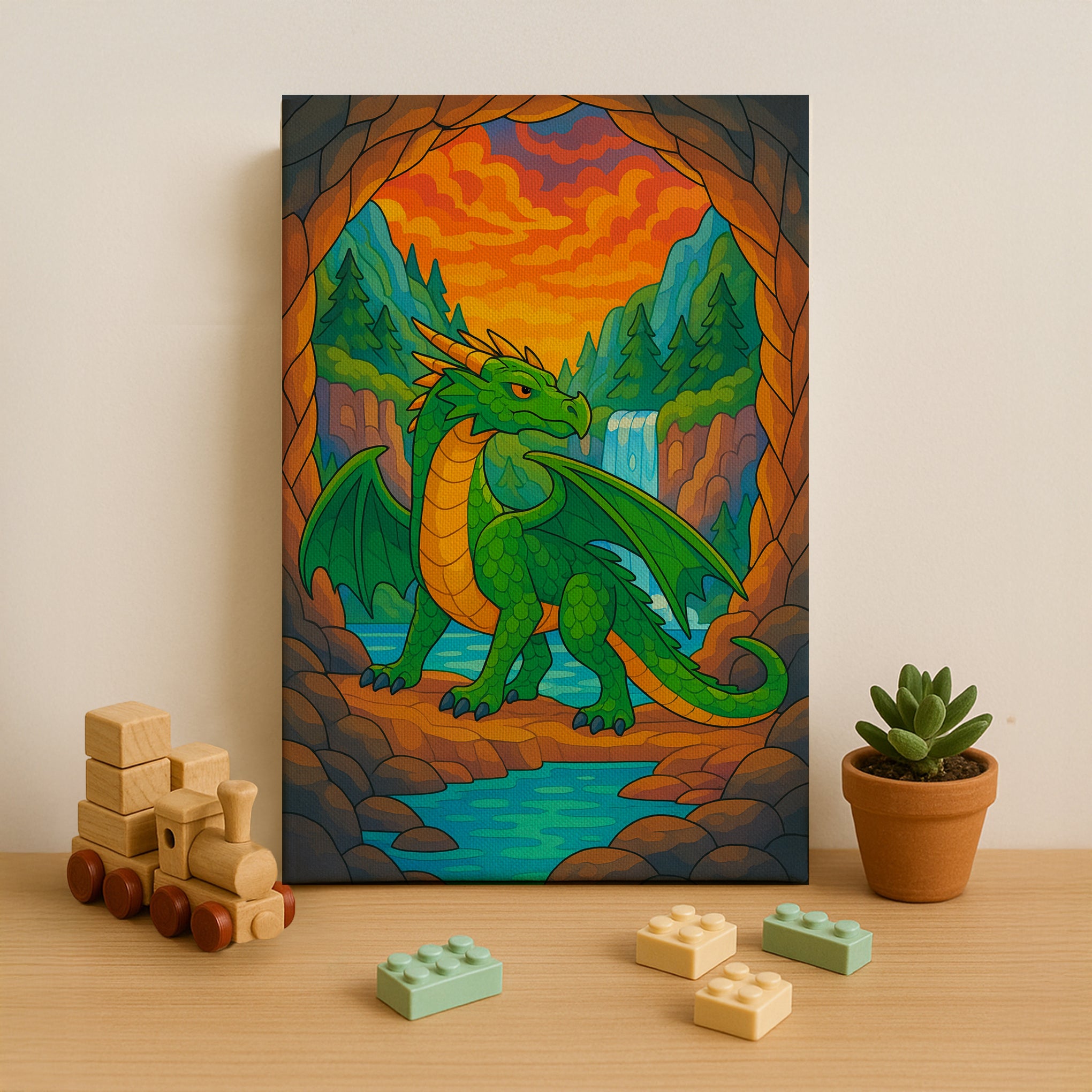 Dragon’s Mountain Cave Paint by Numbers Kit