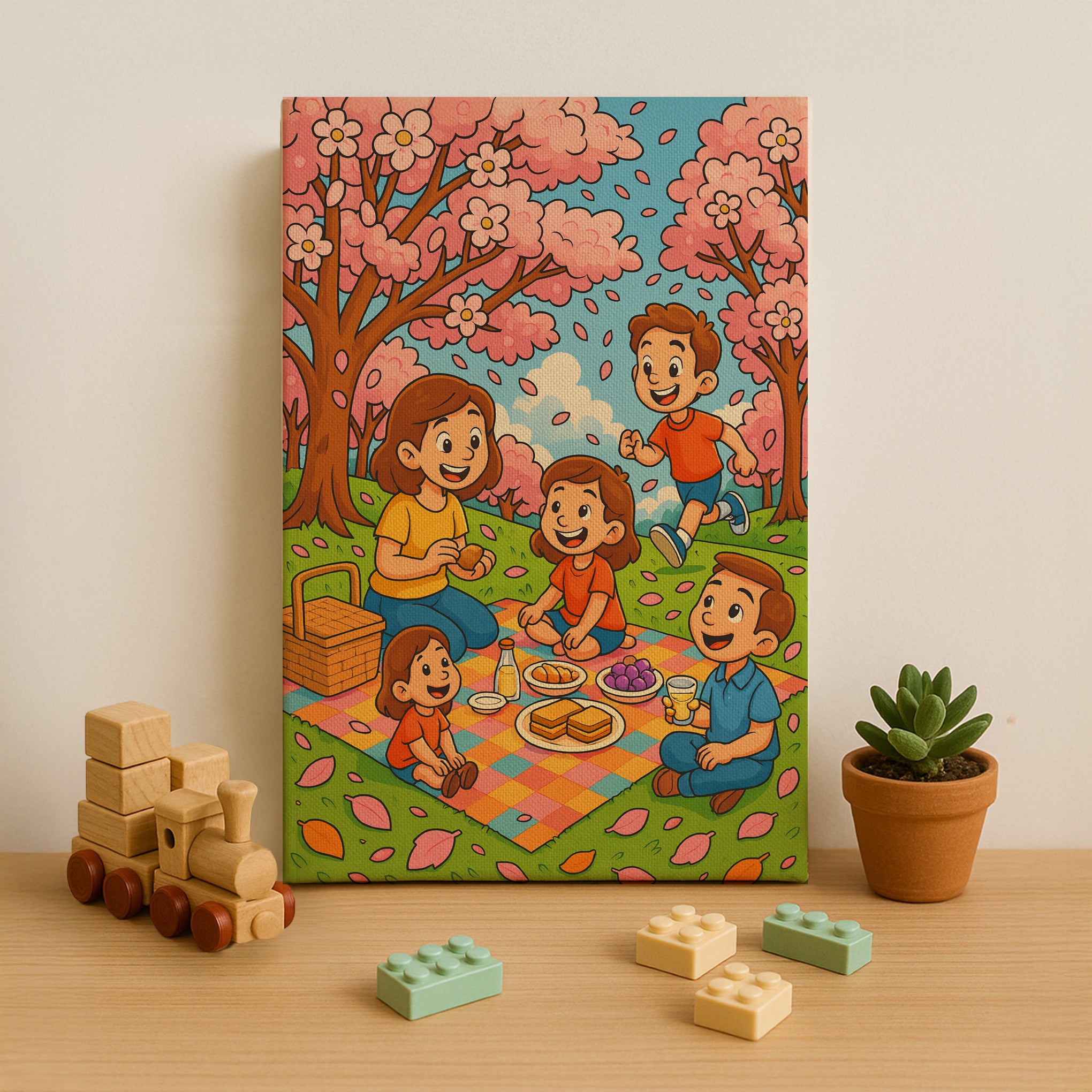 Spring Blossom Picnic Paint by Numbers Kit