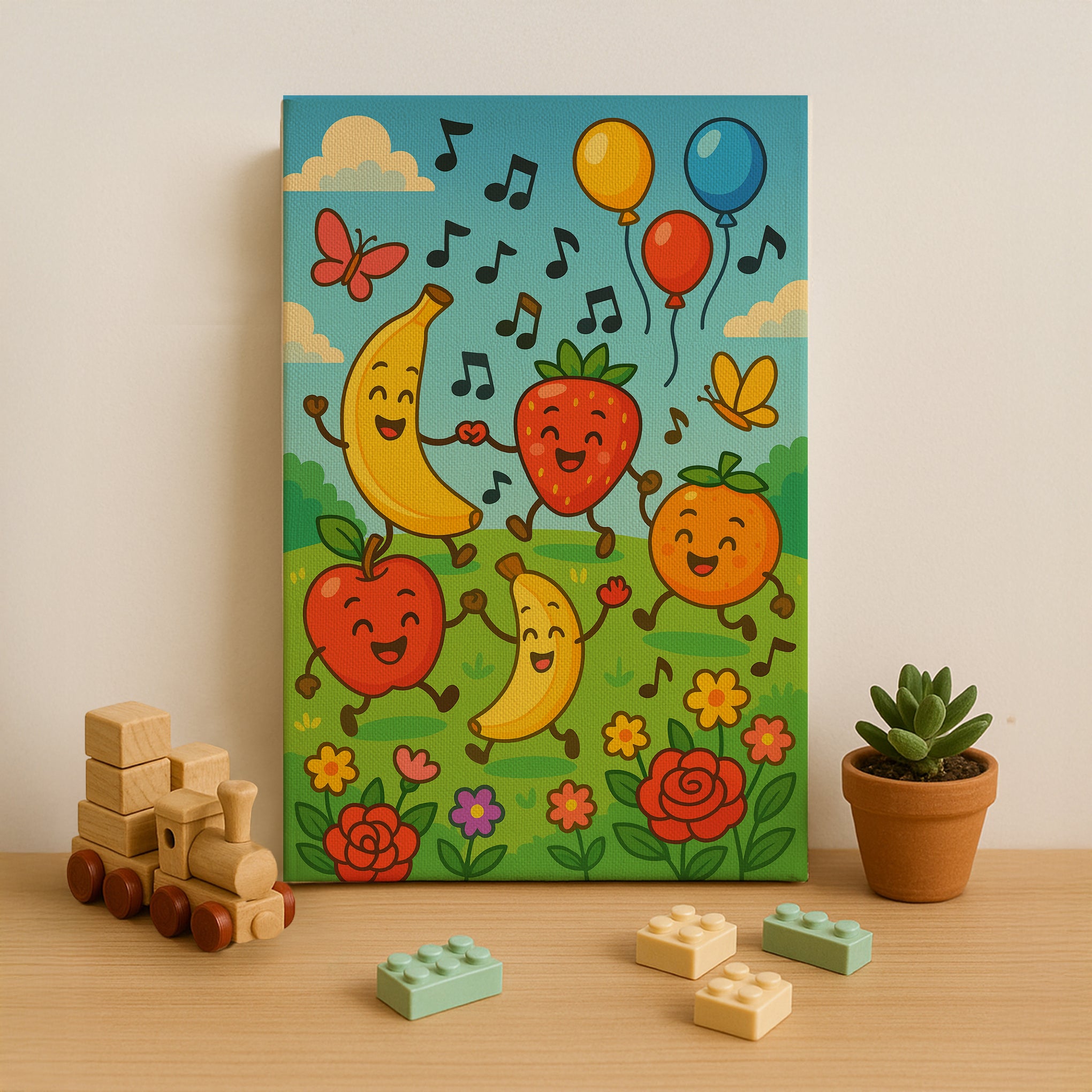 Dancing Fruit Parade Paint by Numbers Kit