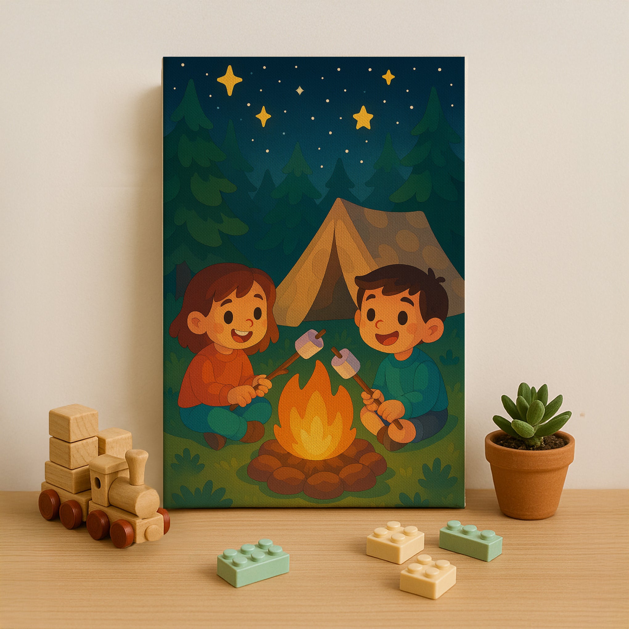 Camping Under the Stars Paint by Numbers Kit