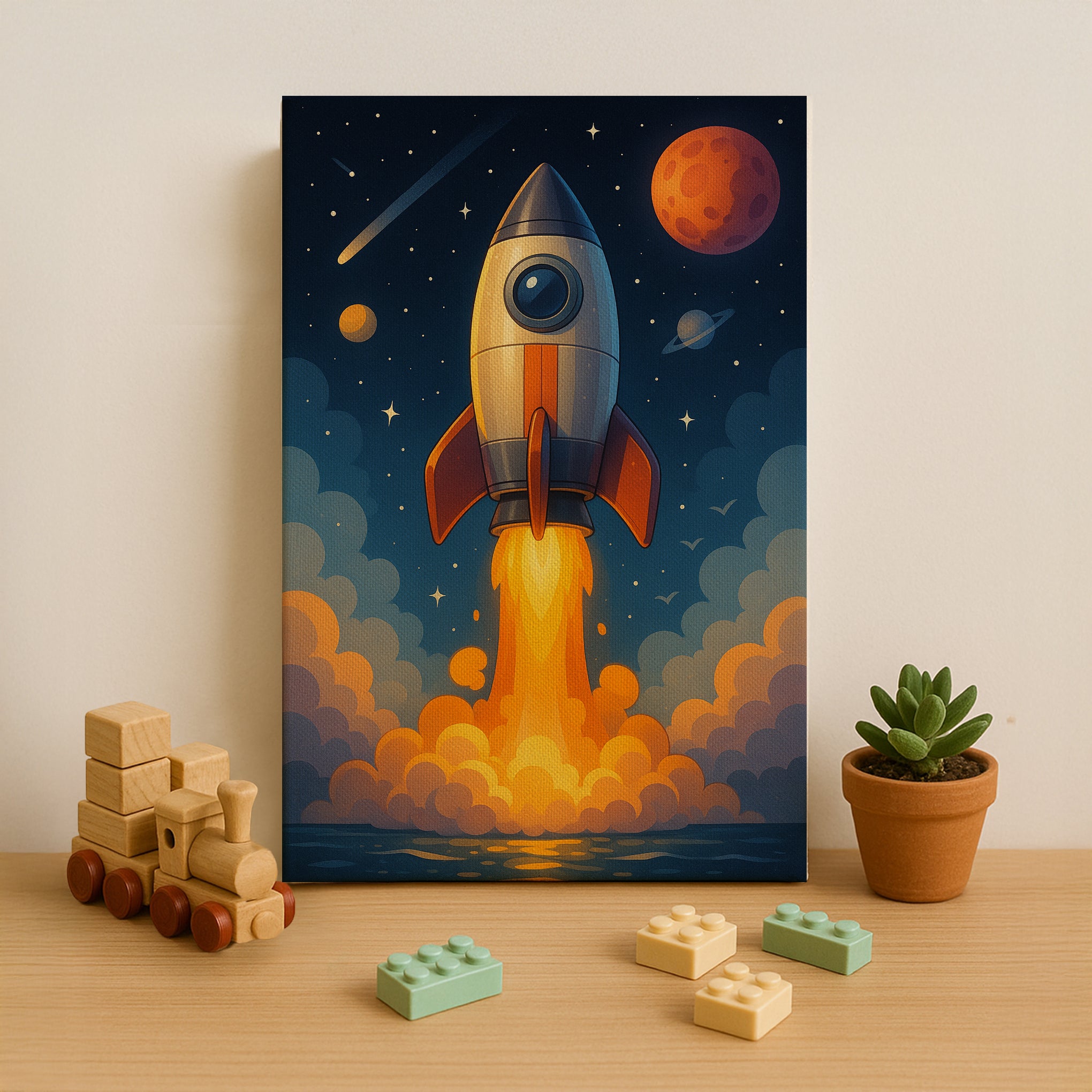 Rocket to Mars Paint by Numbers Kit