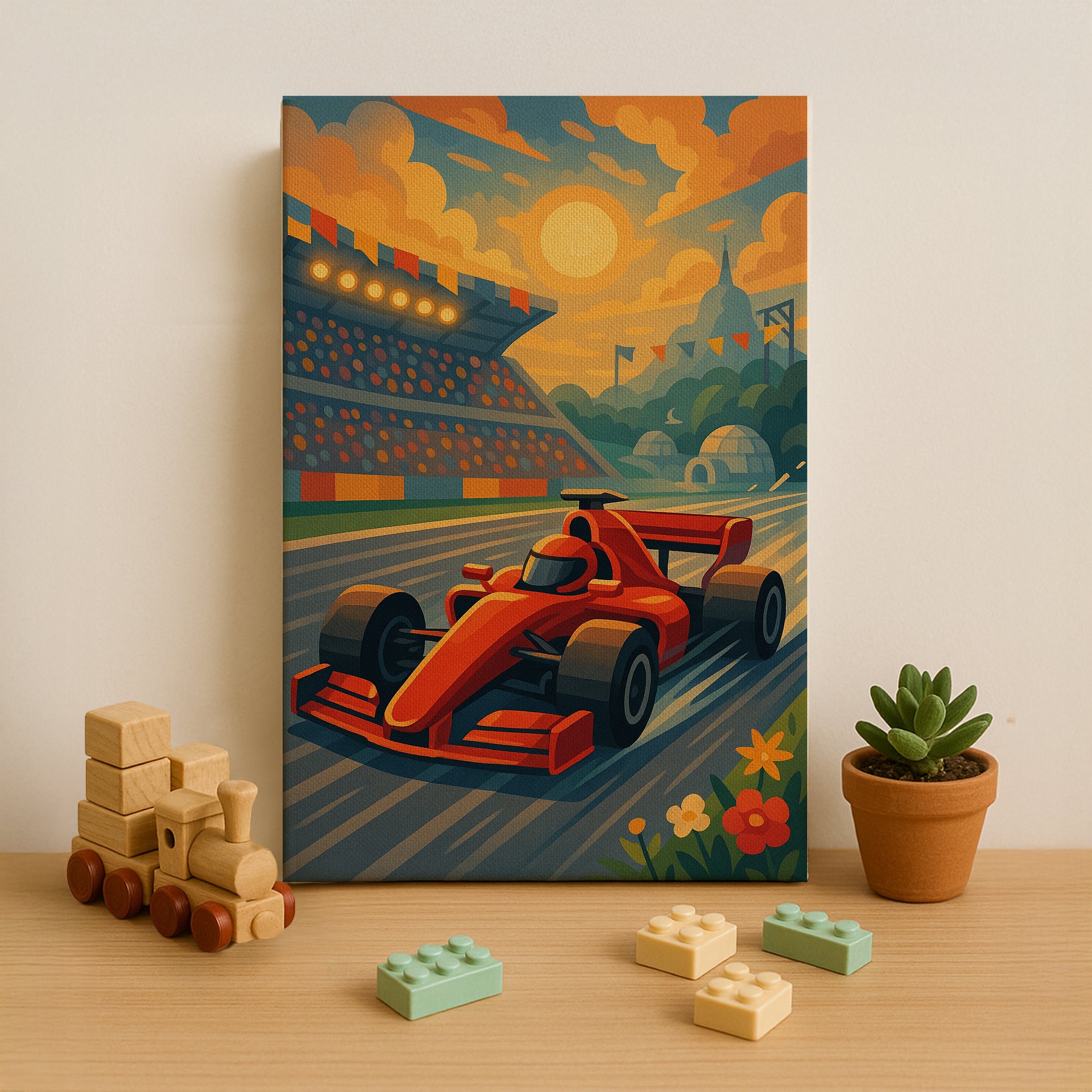 Racing Car Challenge Paint by Numbers Kit