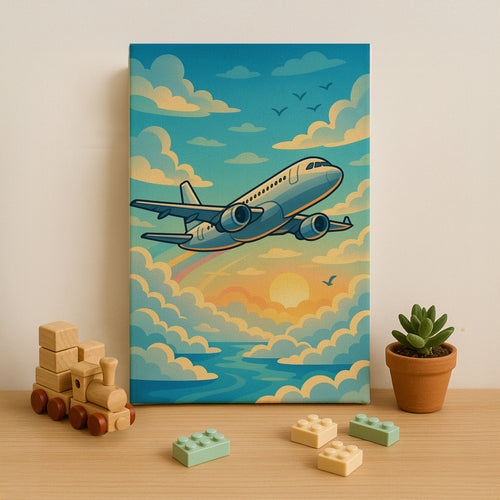 Airplane Over the Clouds Paint by Numbers Kit