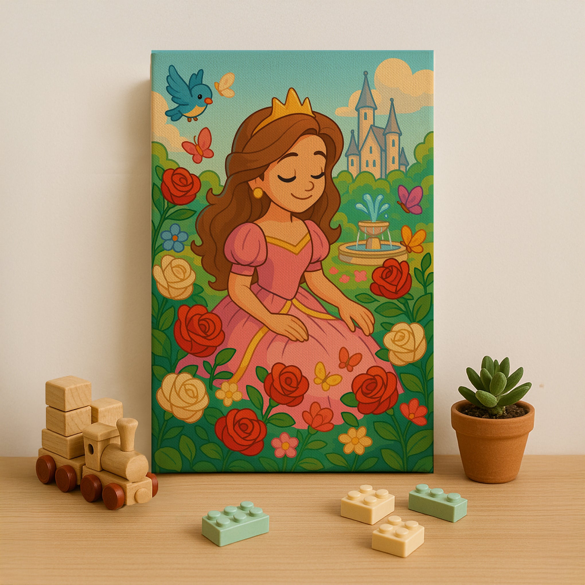 Princess in the Rose Garden Paint by Numbers Kit