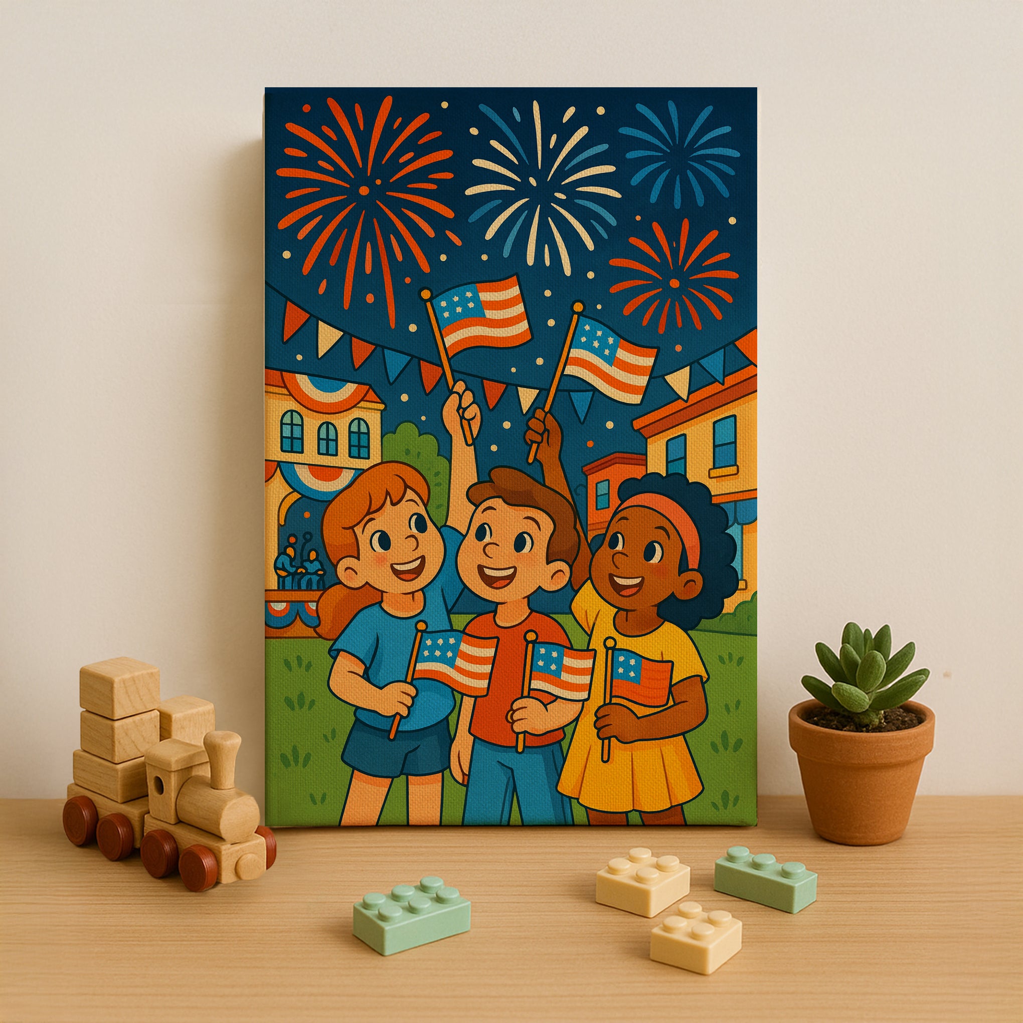 Fourth of July Fireworks Paint by Numbers Kit
