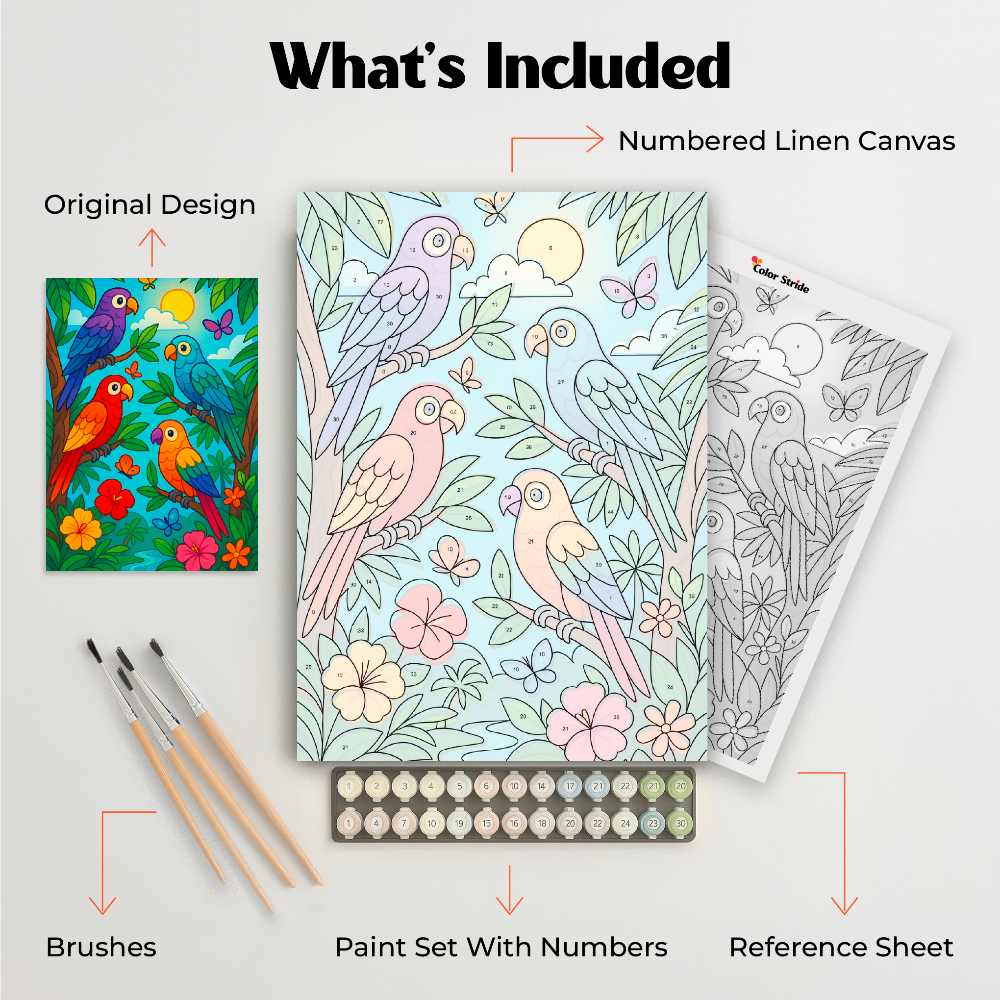Airplane Over the Clouds Paint by Numbers Kit