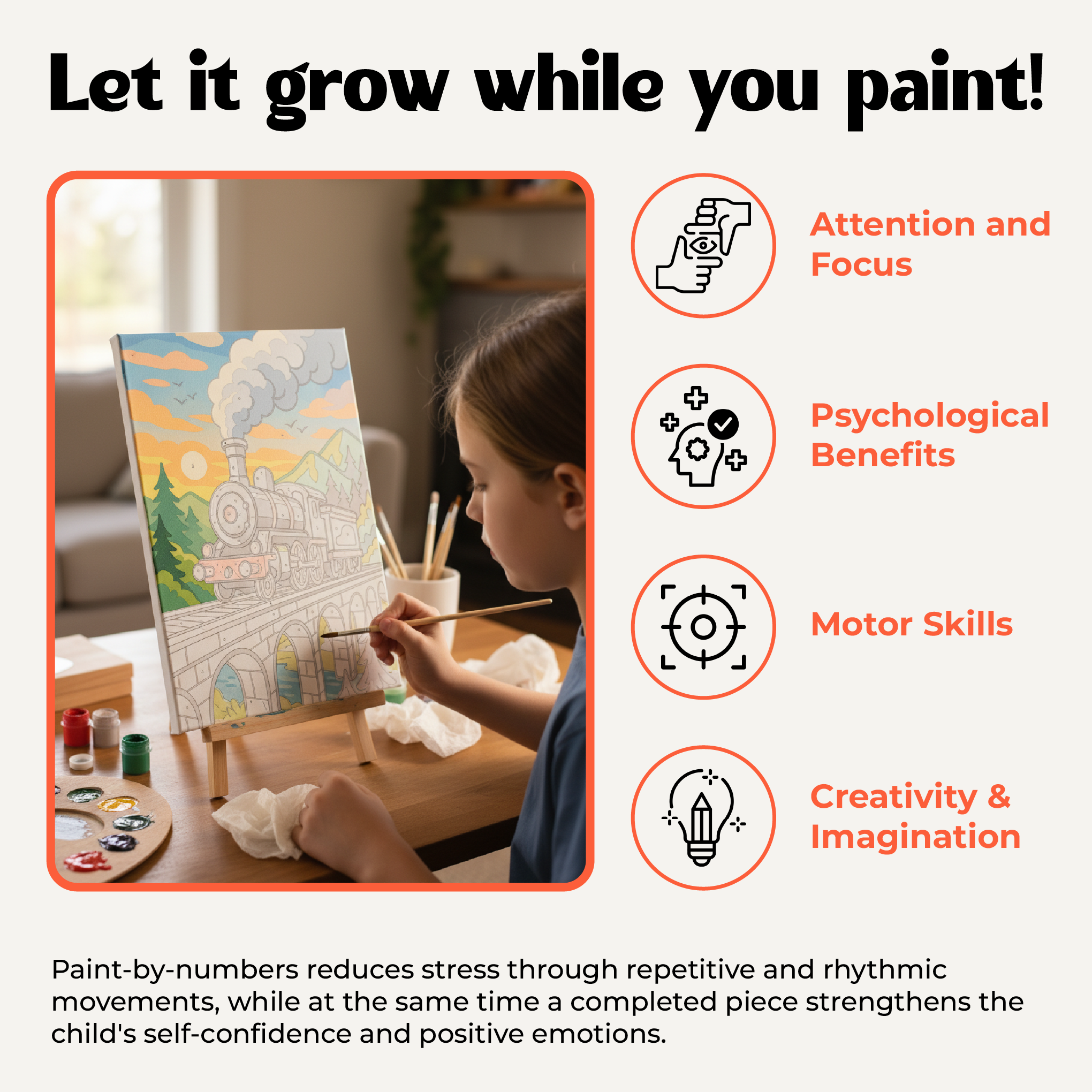 Airplane Over the Clouds Paint by Numbers Kit